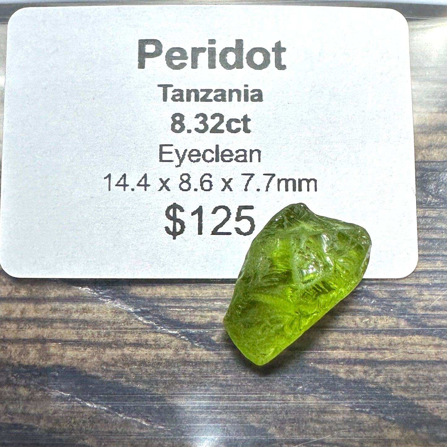 8.32ct Tanzania PERIDOT Facet Rough