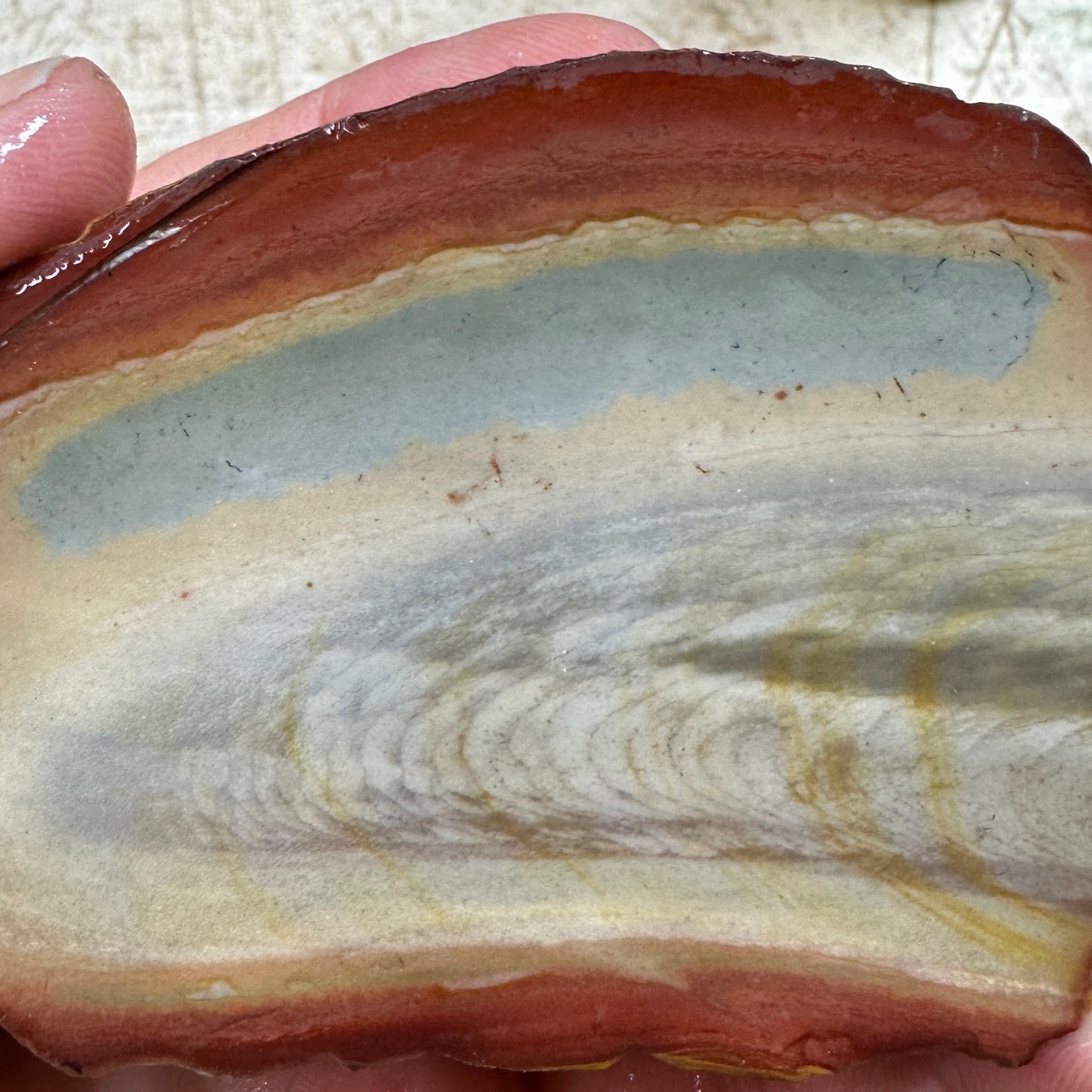 POLYCHROME JASPER Faced Rough - 0.88 Pounds