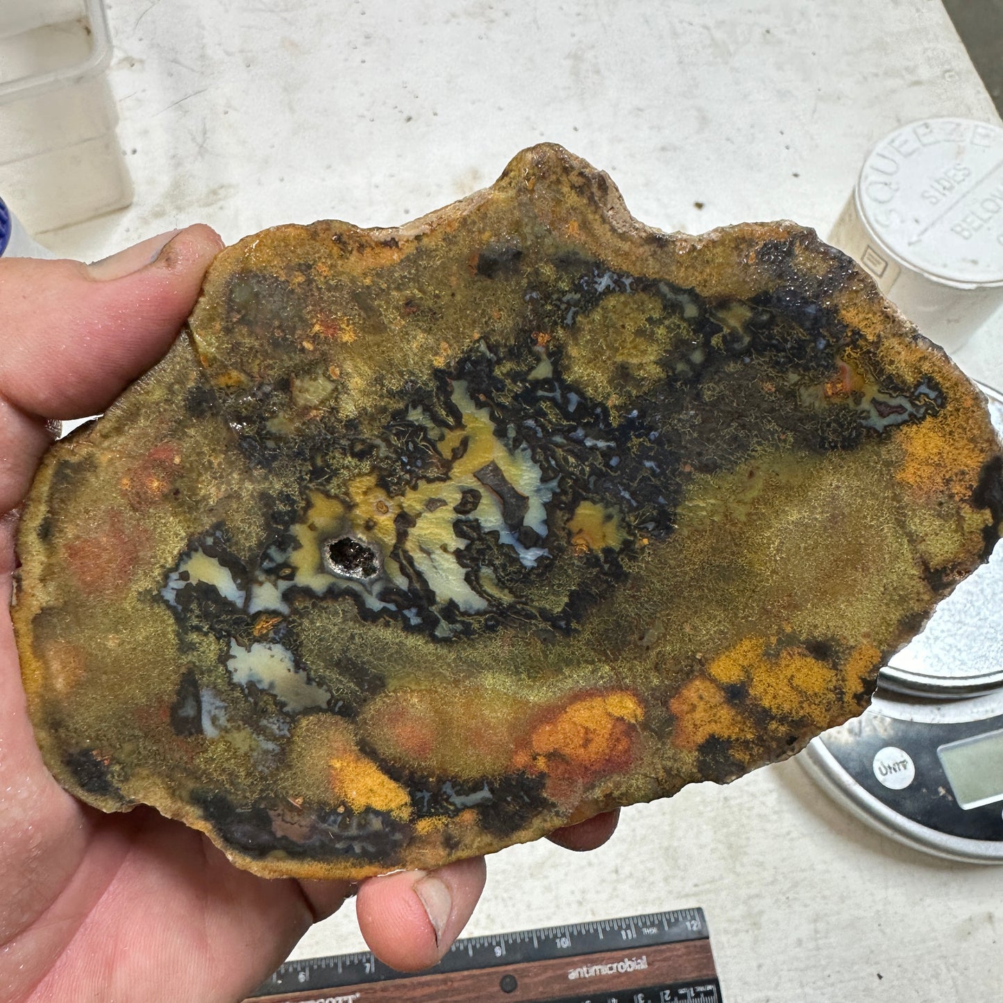 EAST TIMOR AGATE Faced Rough - 1.97 Pounds