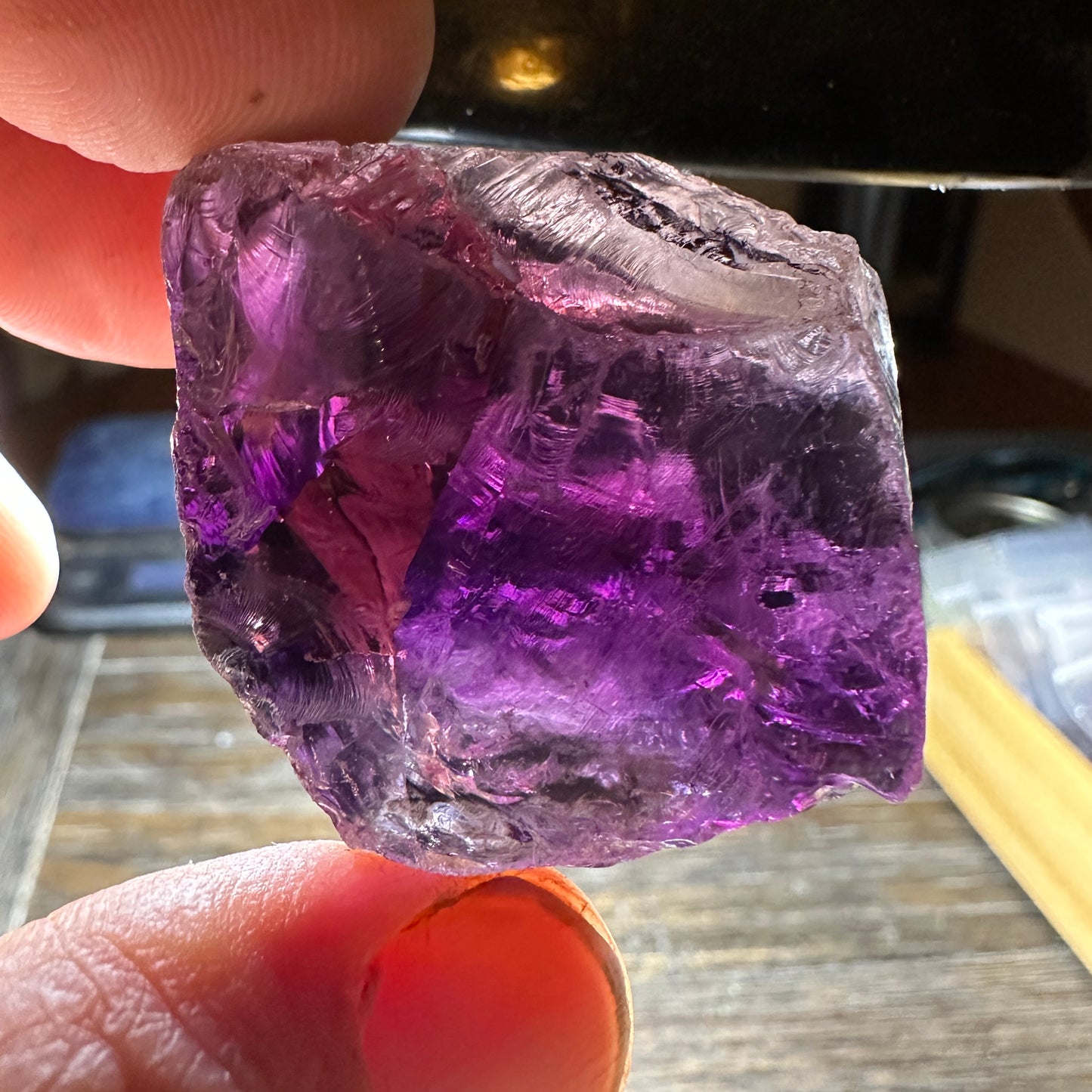344ct Brazilian AMETHYST QUARTZ Facet Rough