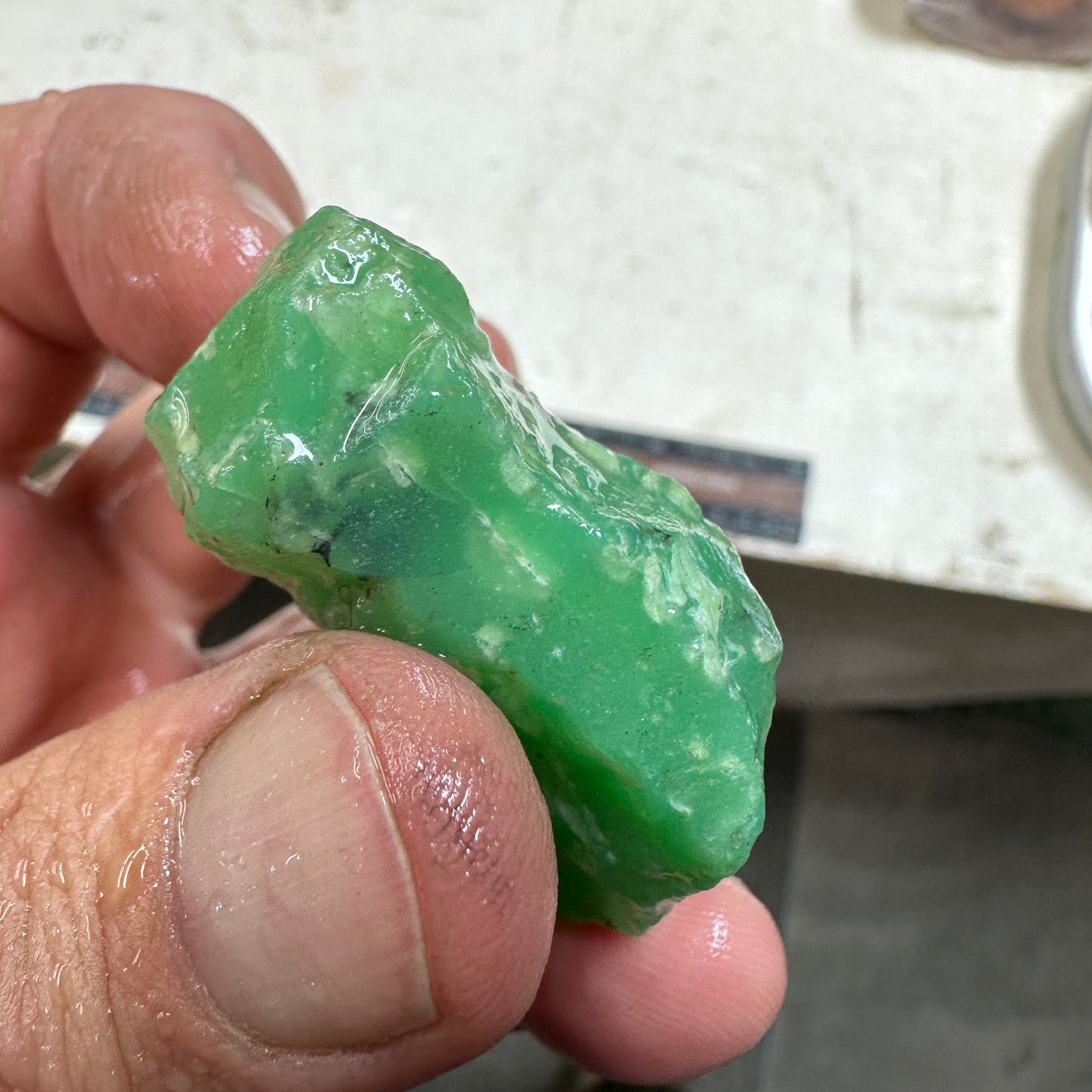 Tanzanian CHRYSOPRASE Rough 56.2 grams