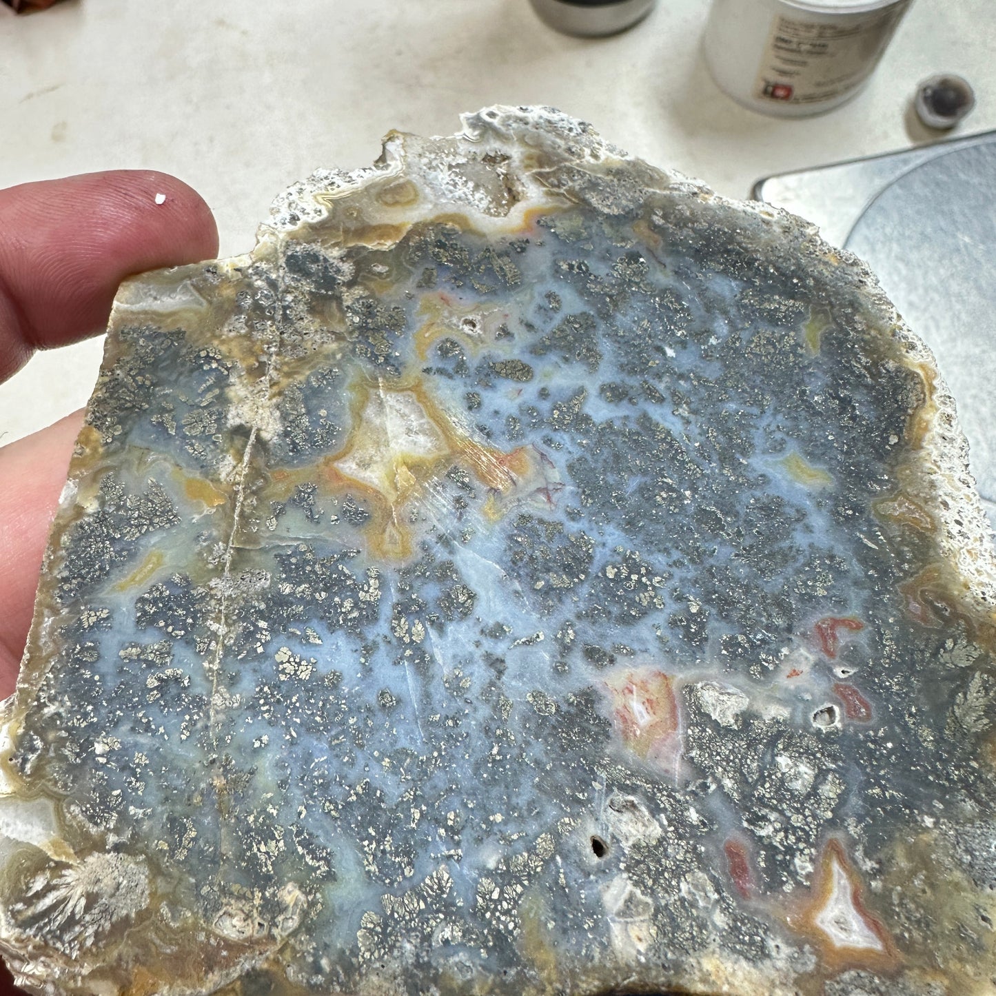 MARCASITE AGATE Slab - 189 grams