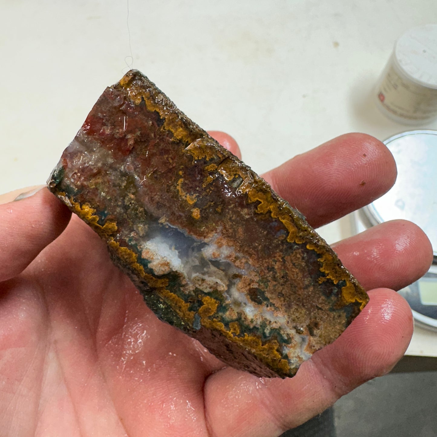 MOROCCAN SEAM AGATE Rough - 9.3ozs