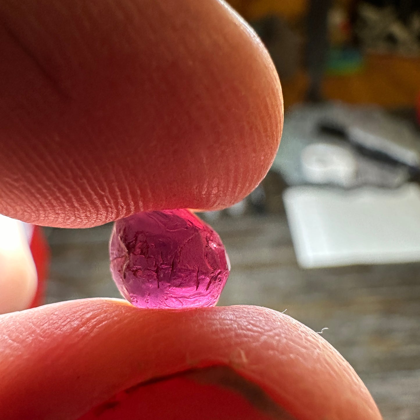 4.36ct RHODOLITE GARNET Facet Rough