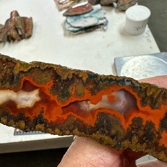 MOROCCAN SEAM AGATE Slab - 121 grams