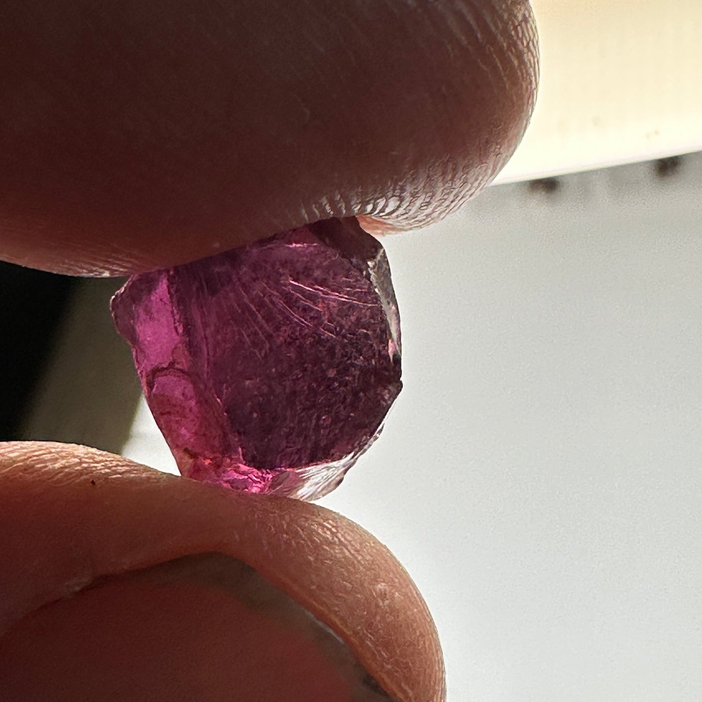 9.7ct RHODOLITE GARNET Facet Rough