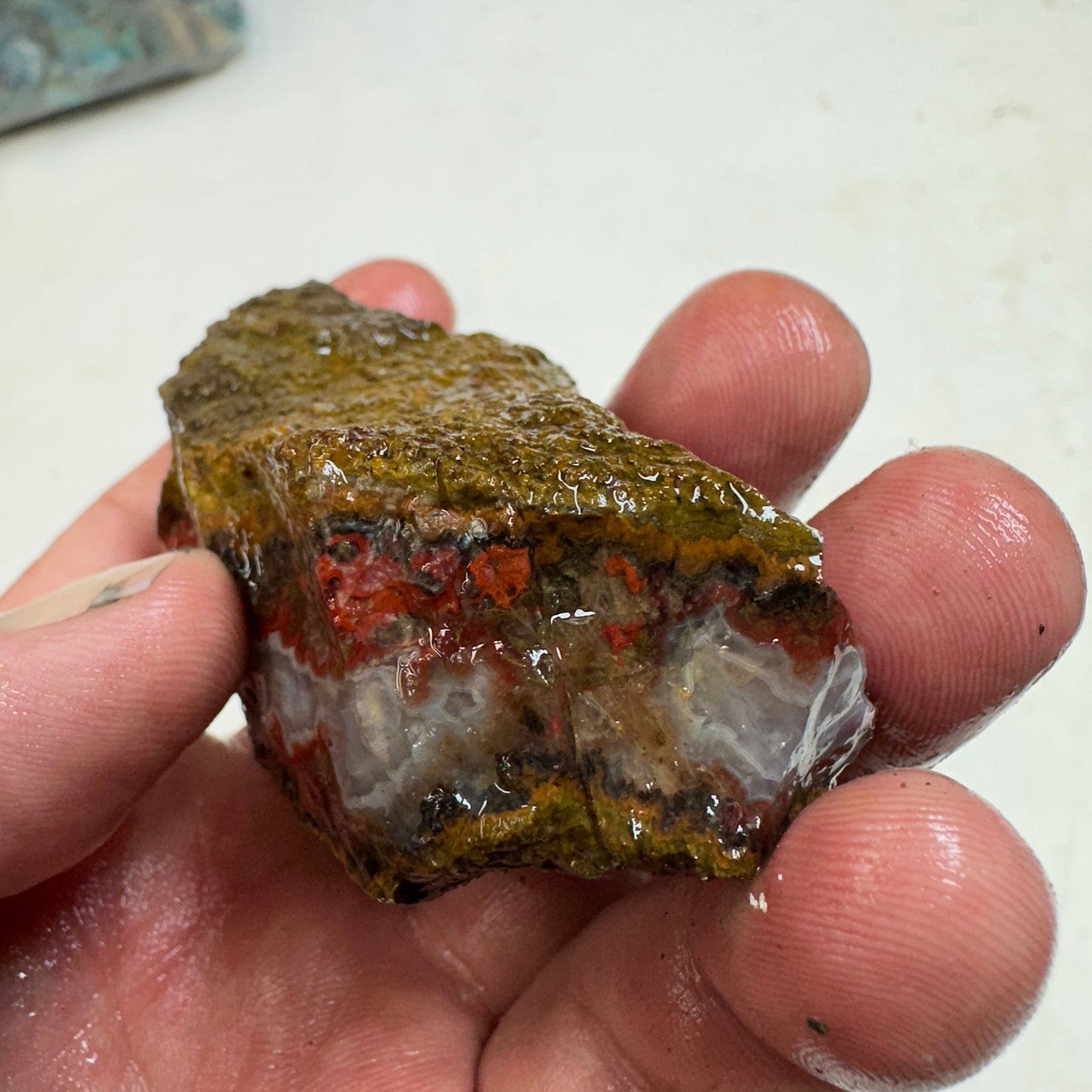 MOROCCAN SEAM AGATE Rough - 0.36 Pounds