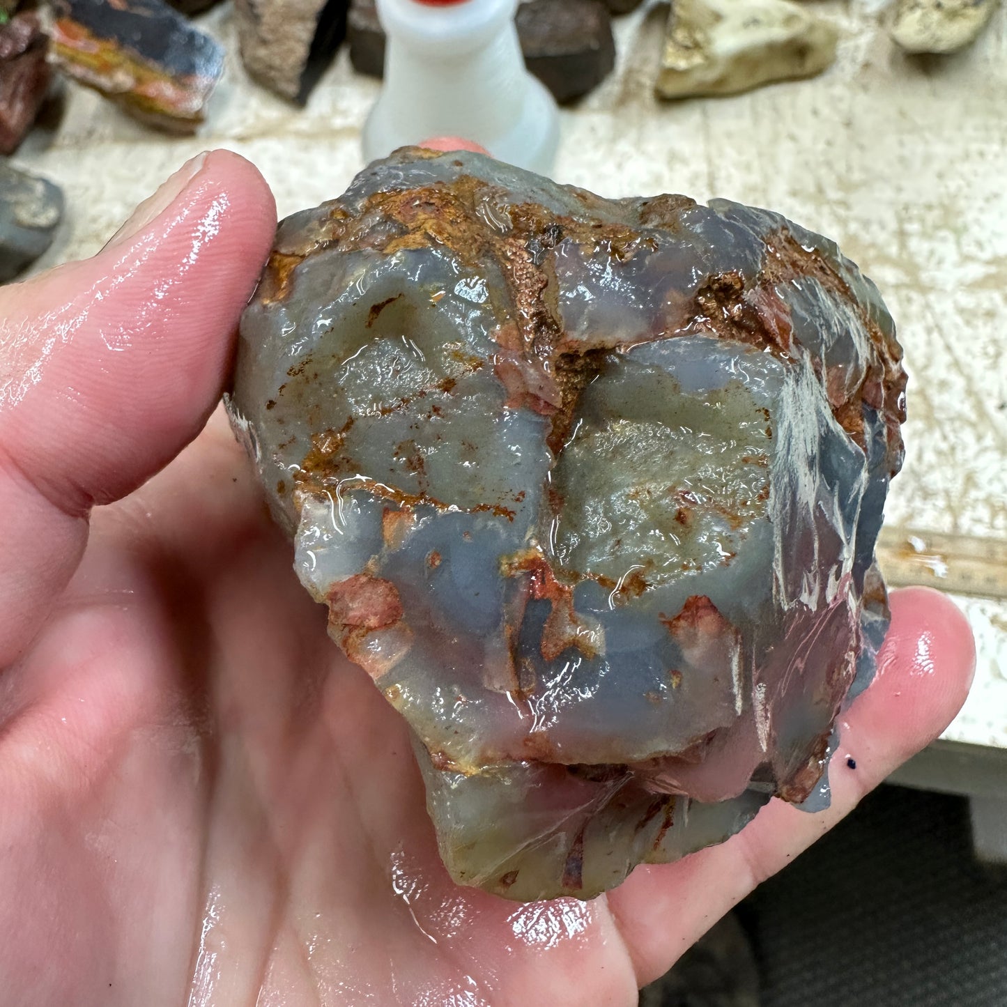 SWAZI ROSE AGATE Rough - 1.49 Pounds