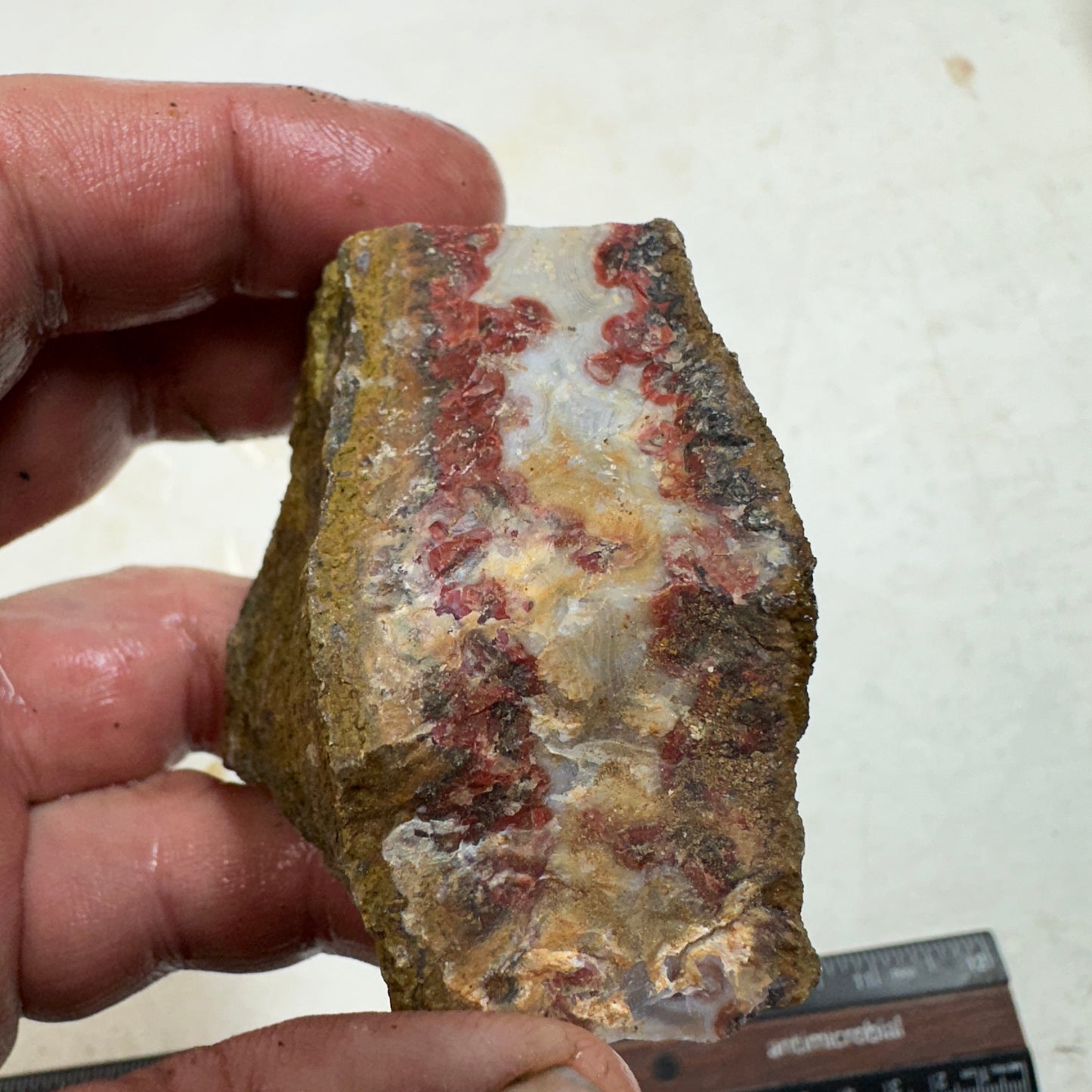 MOROCCAN SEAM AGATE Rough - 0.43 Pounds