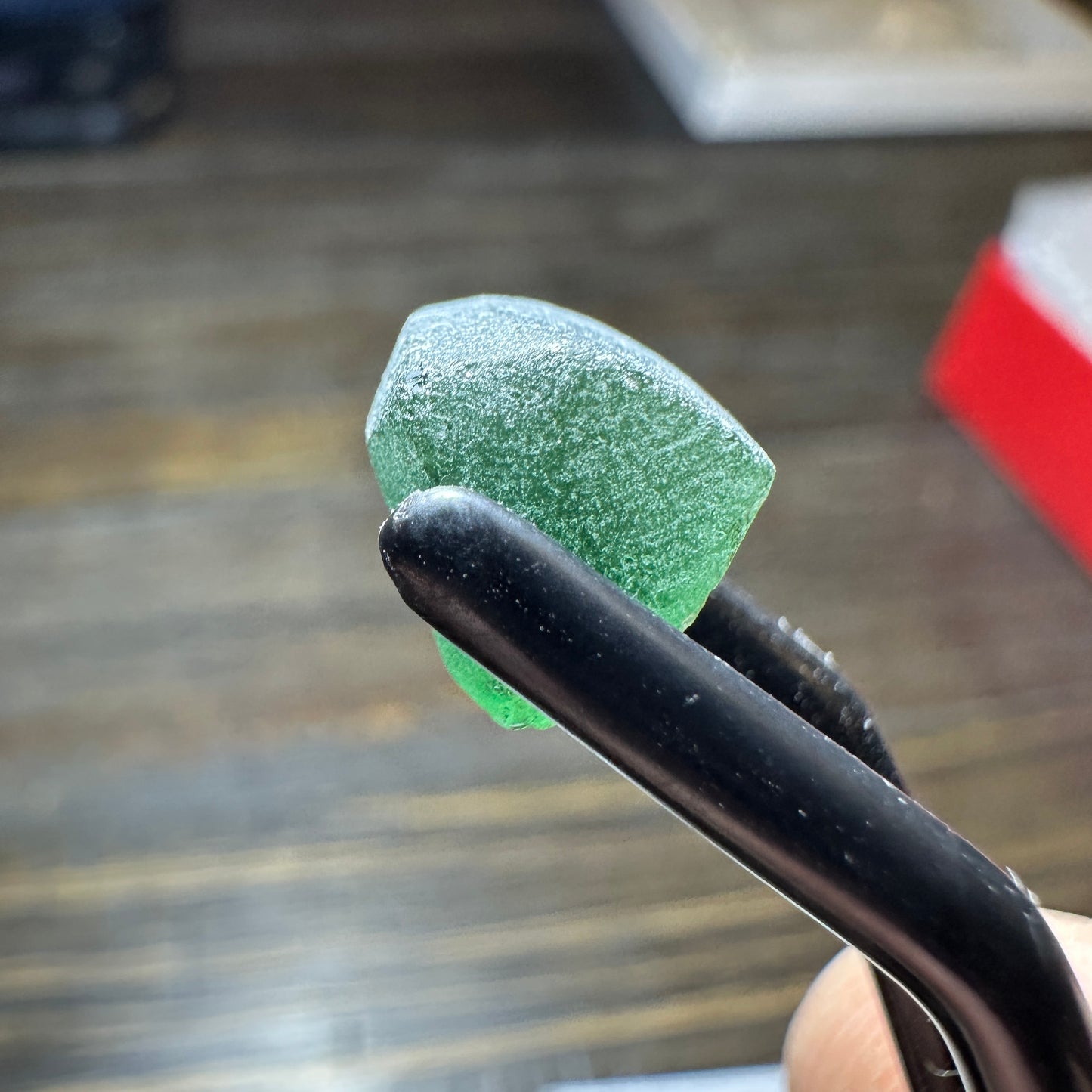 8.16ct GREEN APATITE Preformed Facet Rough