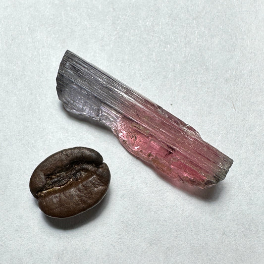 13.11 BiColor Brazilian TOURMALINE Facet Rough
