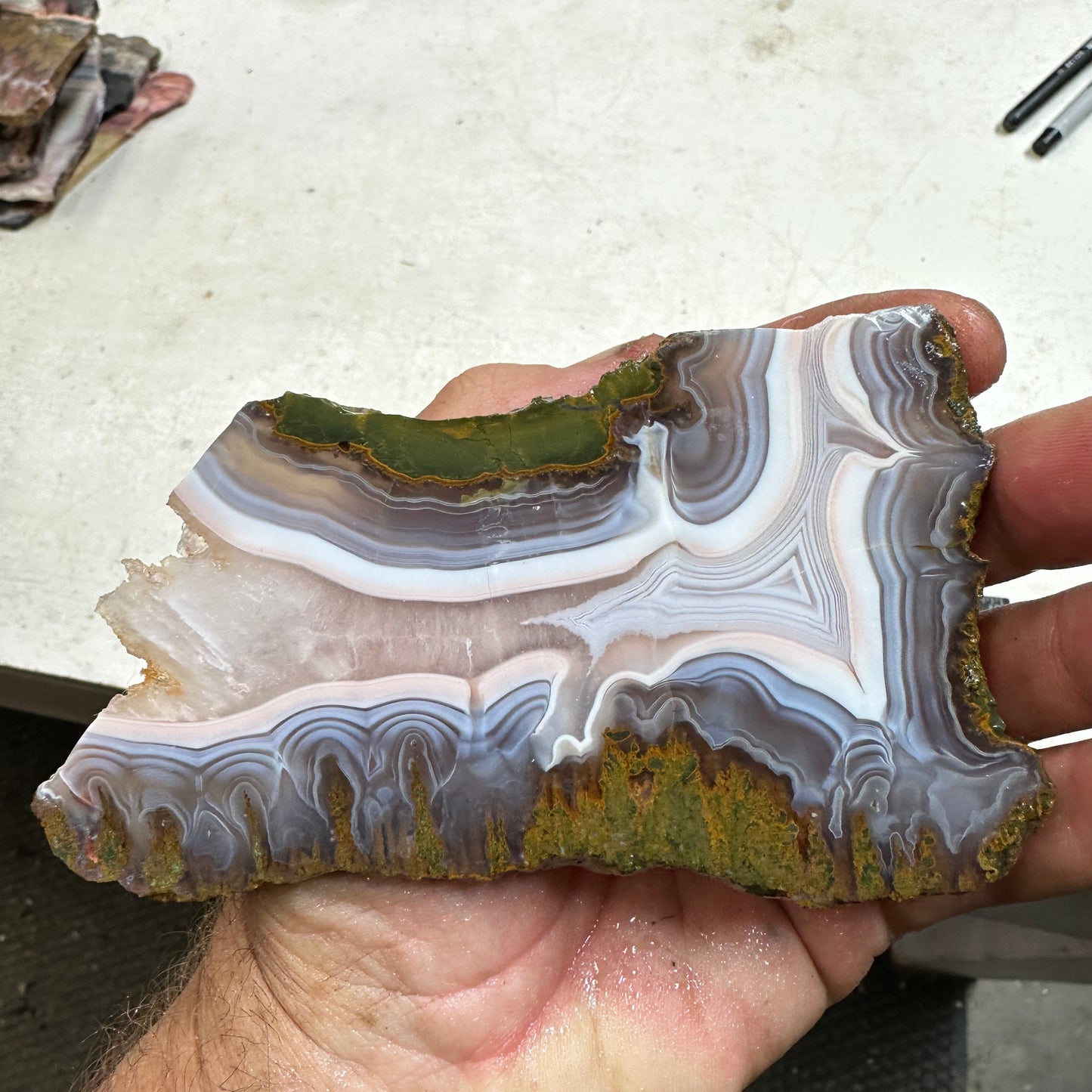 MOROCCAN KERROUCHEN AGATE Slab - 143 grams