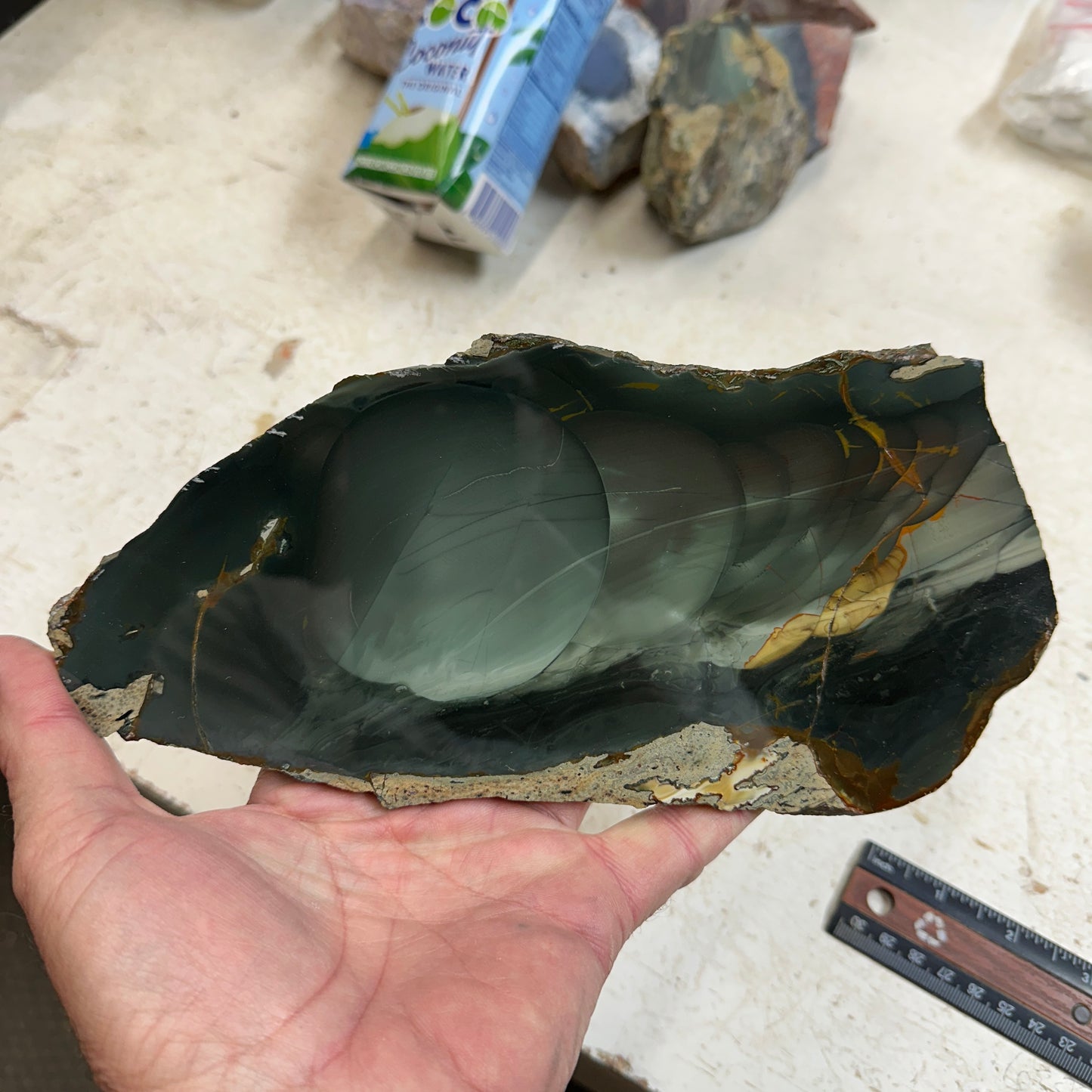 BLUE MOUNTAIN JASPER Polished Specimen Slab - 379 grams