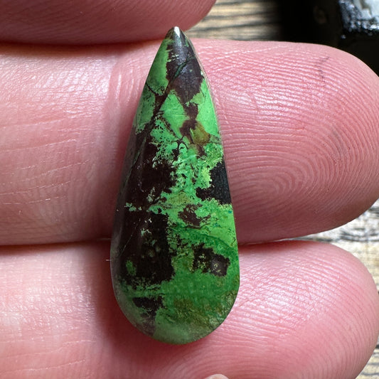 PARROT WING CHRYSOCOLLA cabochon