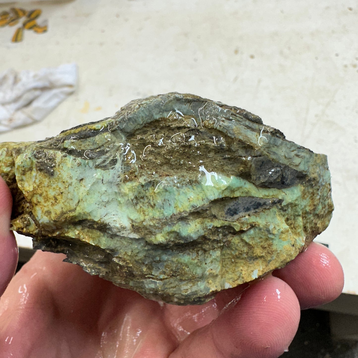 BROKEN ARROW VARISCITE Rough - 360 grams