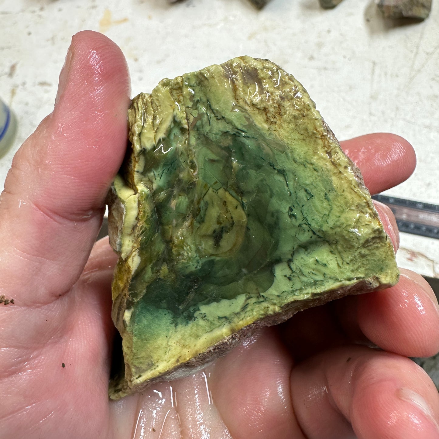 MORRISONITE JASPER Faced Rough - 0.60 Pounds