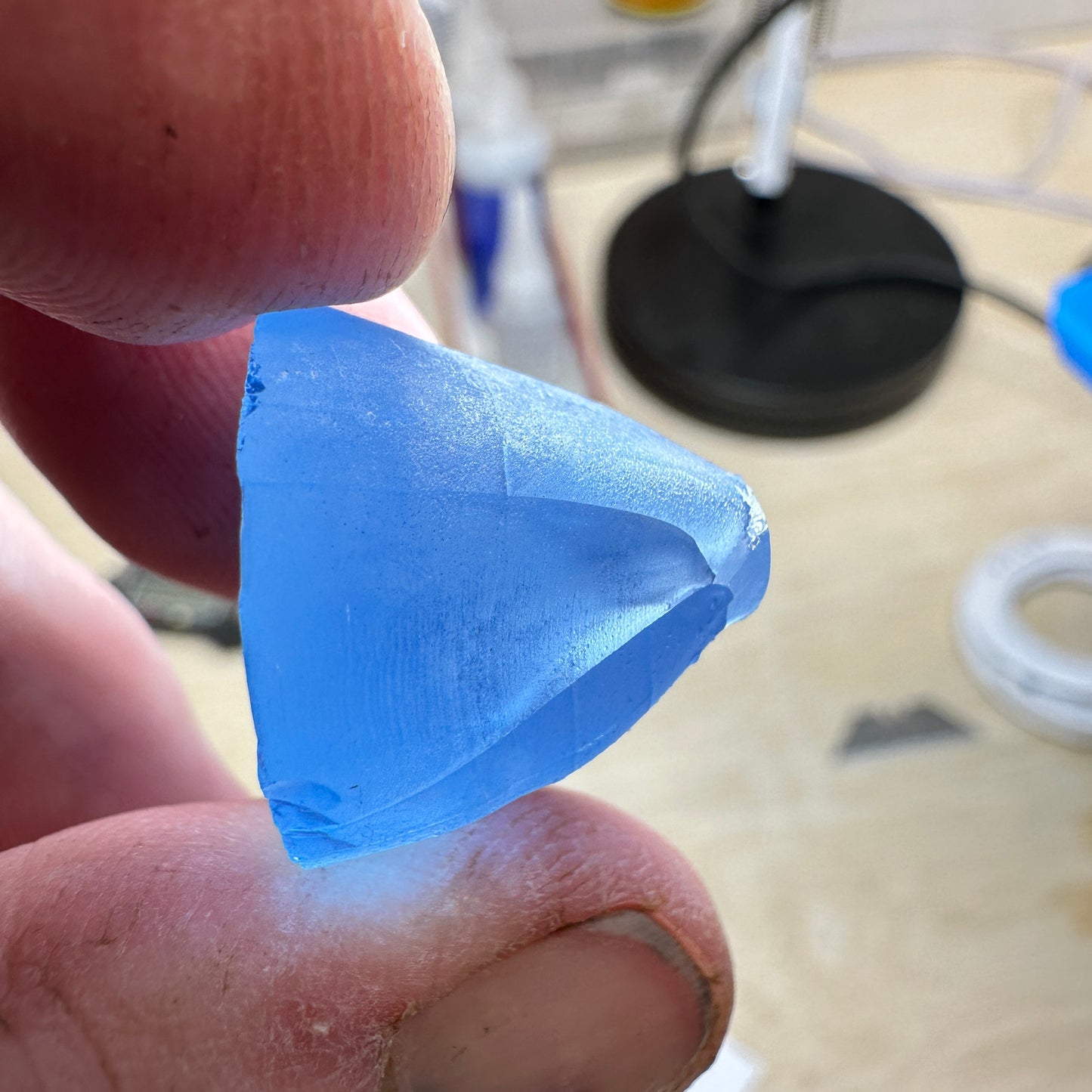 Blue #105 LAB SPINEL Facet Rough