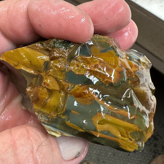 HART MOUNTAIN JASPER Faced Rough - 0.48 Pounds