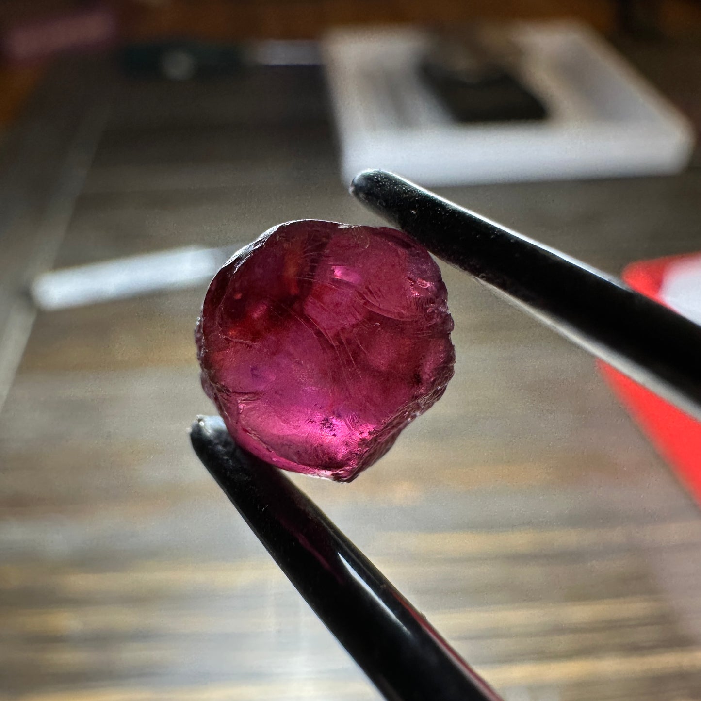 RHODOLITE GARNET 4pcs., 4.81g Facet Rough Parcel