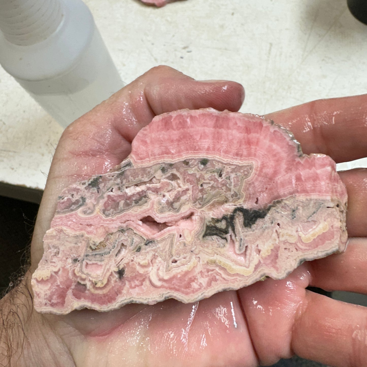 Argentina RHODOCHROSITE Slab - 113 grams