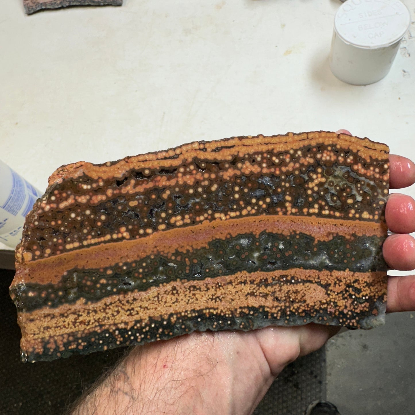 Chocolate RIVER JASPER Slab - 316 grams