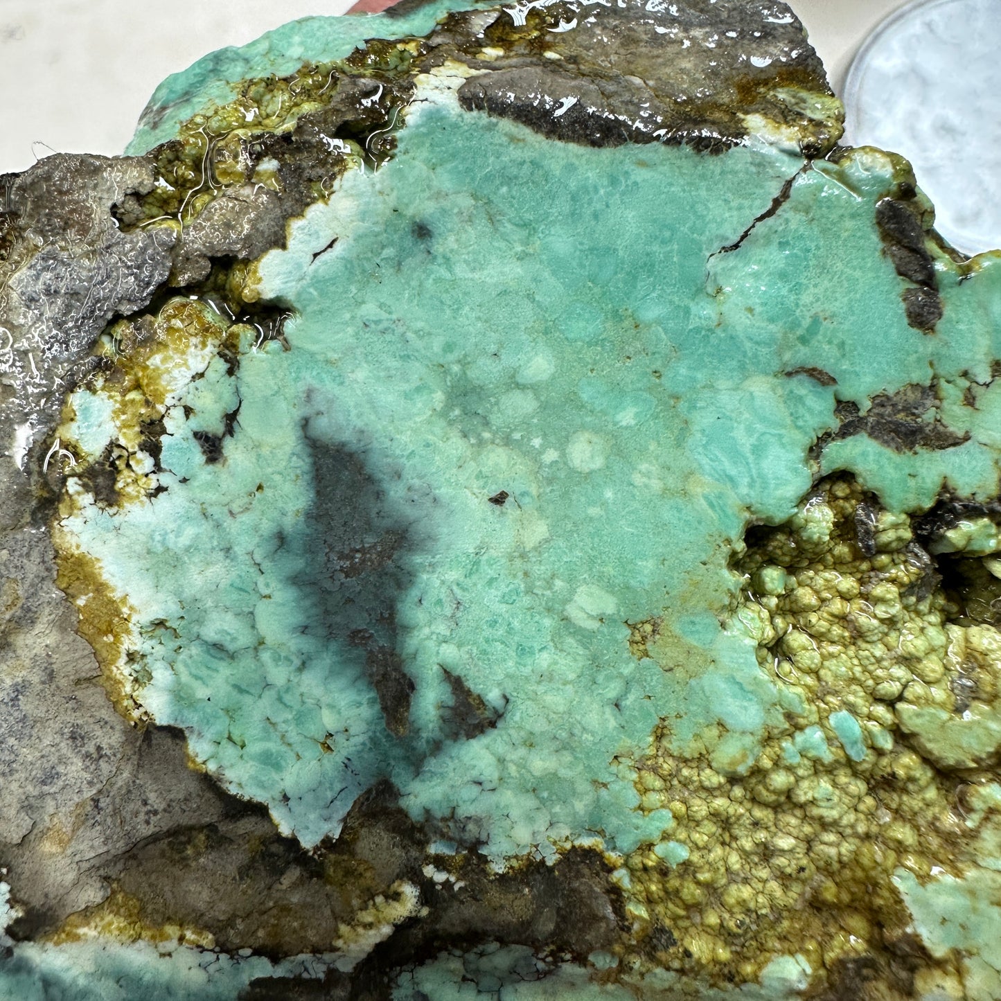 BROKEN ARROW VARISCITE Trimmed Rough Slab - 178 grams