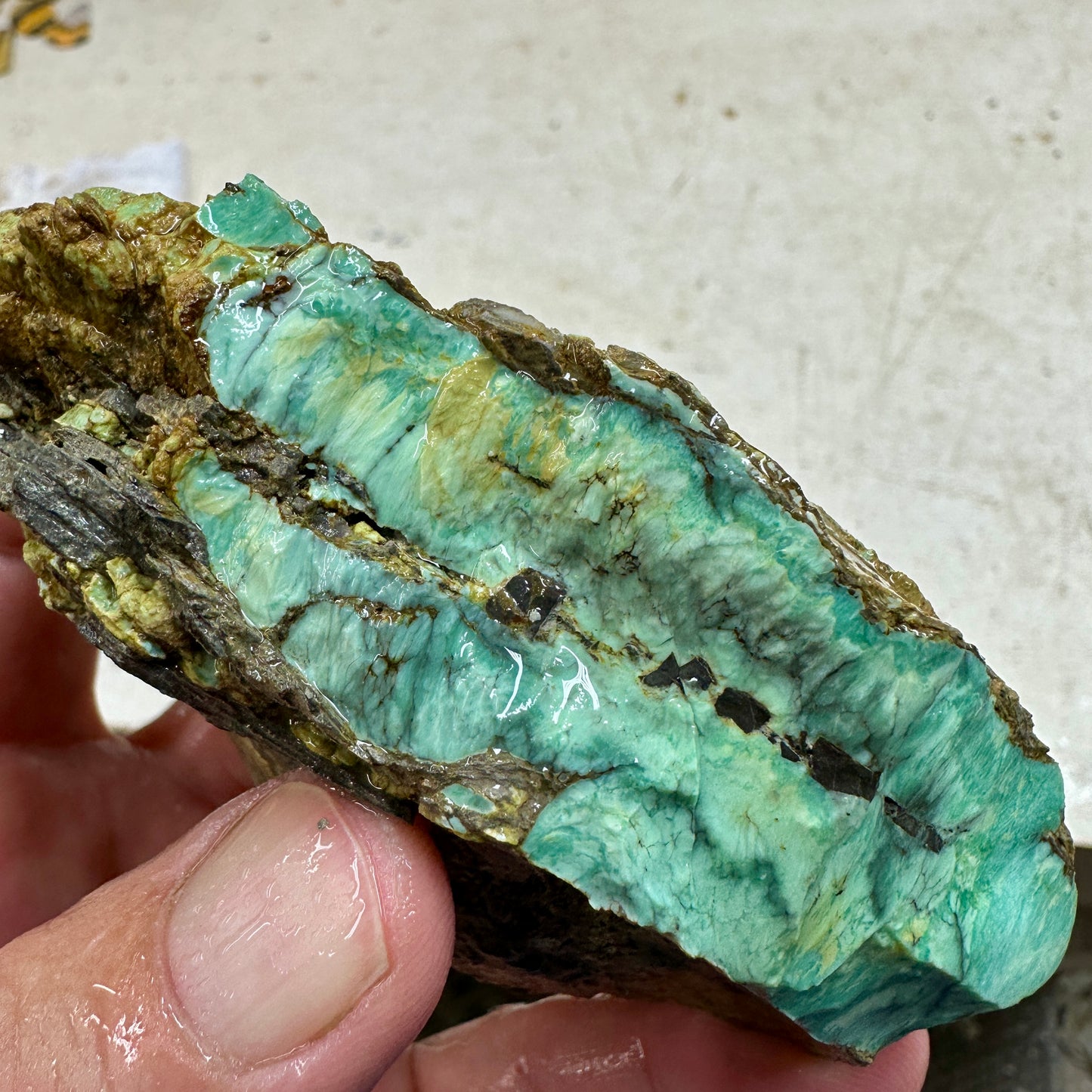 BROKEN ARROW VARISCITE Rough - 360 grams