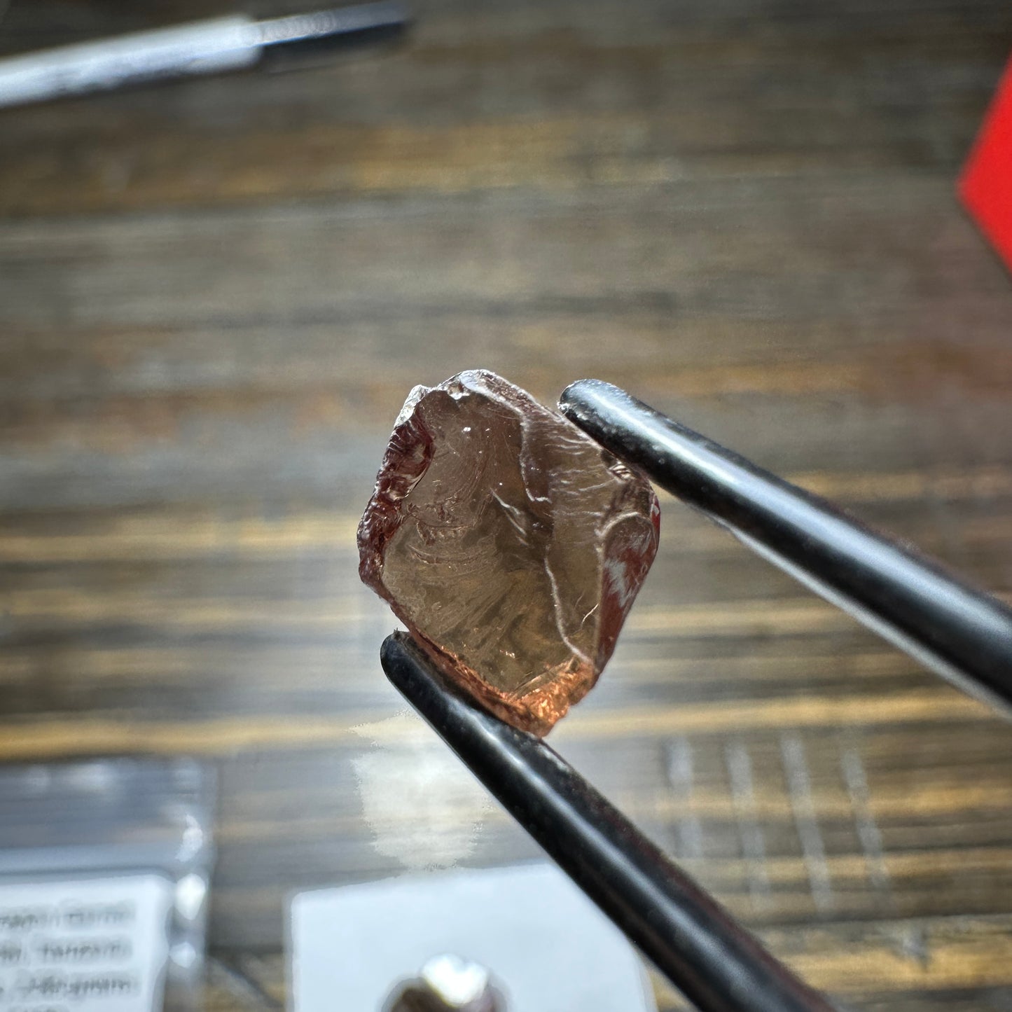 DRAGON GARNET 3pcs., 2.68g Facet Rough Parcel