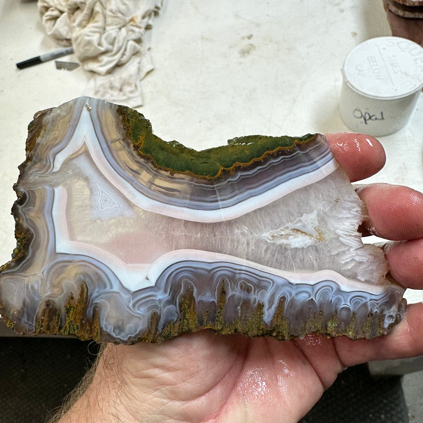 MOROCCAN KERROUCHEN AGATE Slab - 160 grams