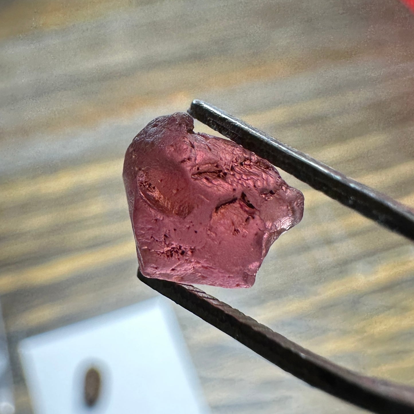 4.10ct MALAYA GARNET Facet Rough