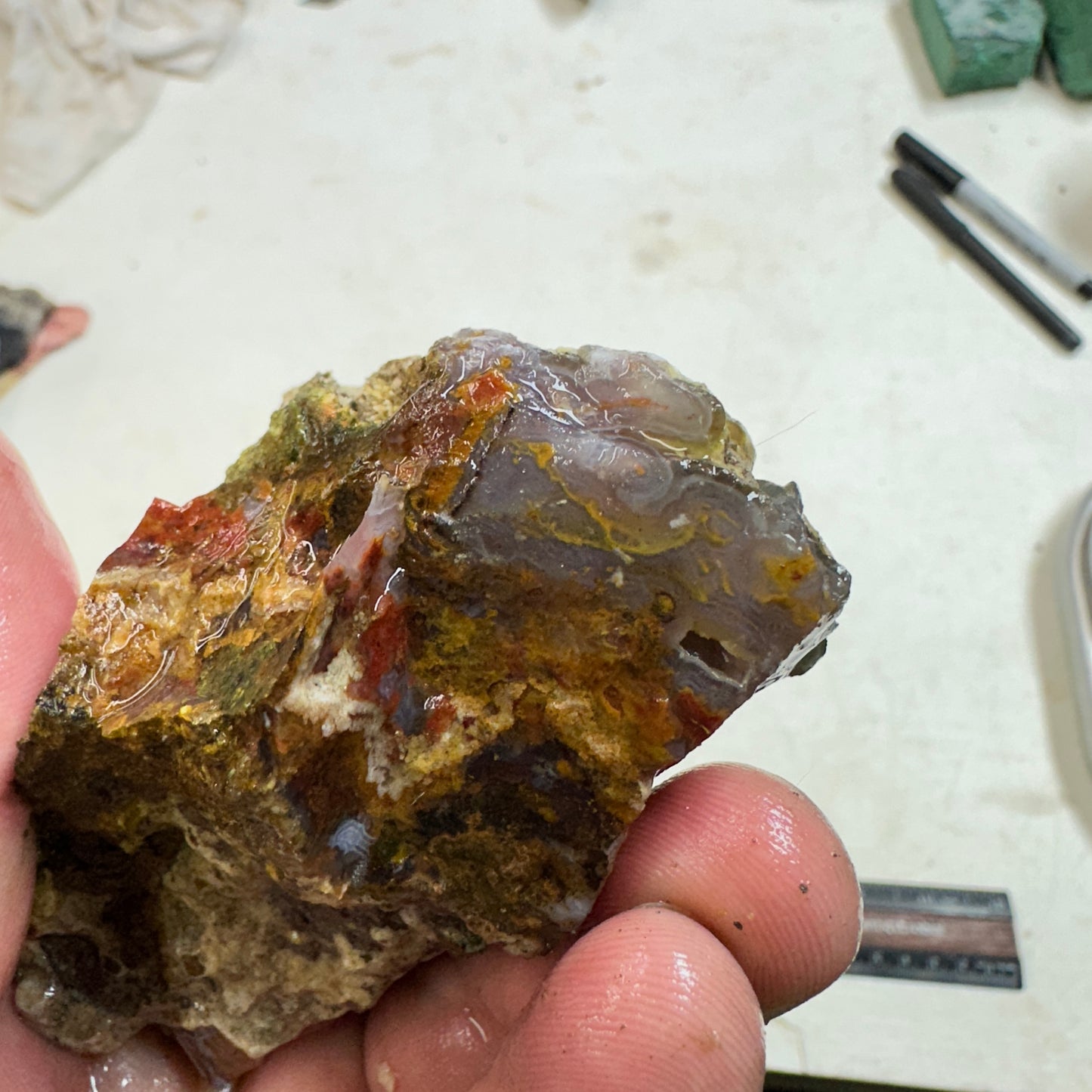 CATHEDRAL AGATE Rough - 0.78 Pounds