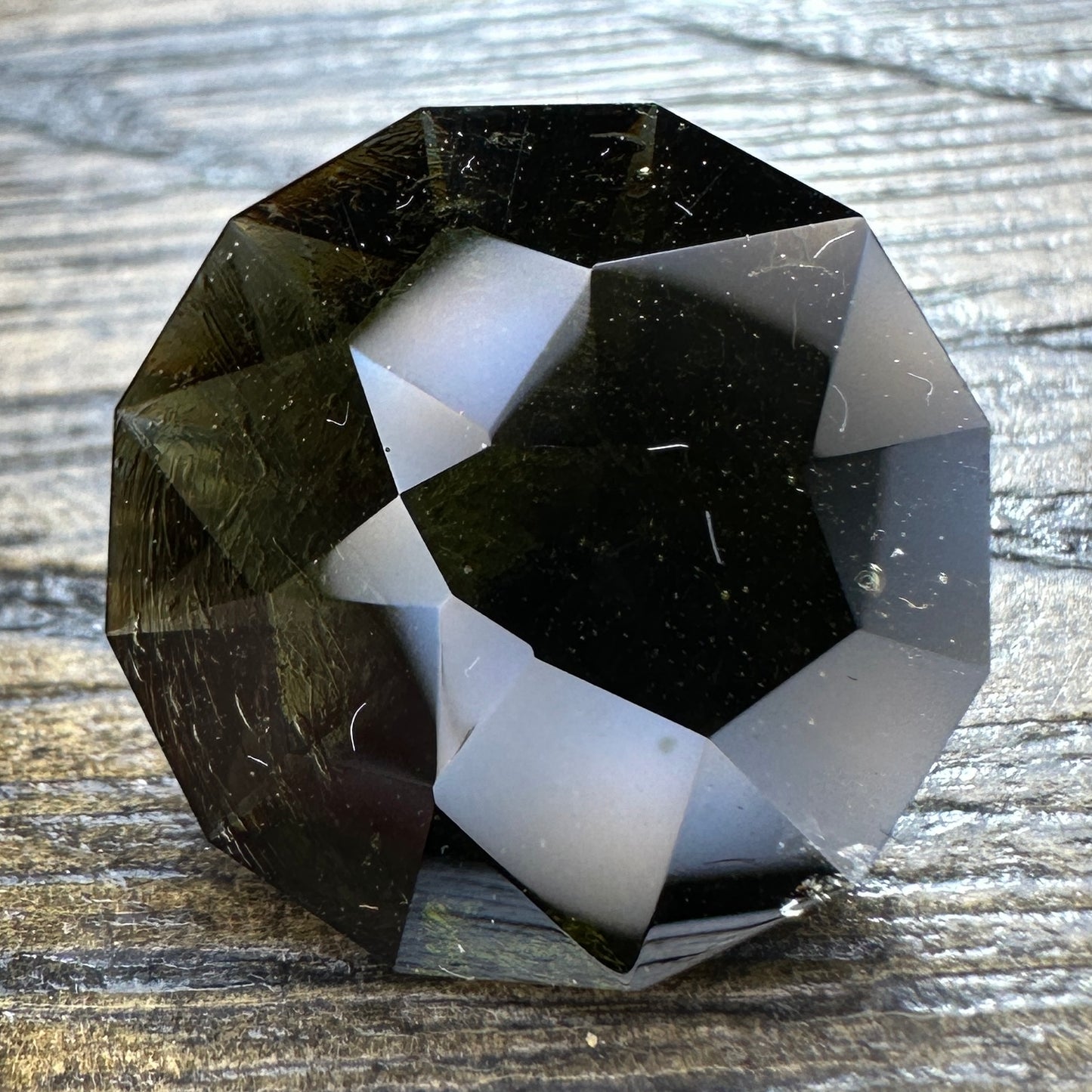 12.4ct MOLDAVITE Faceted Stone