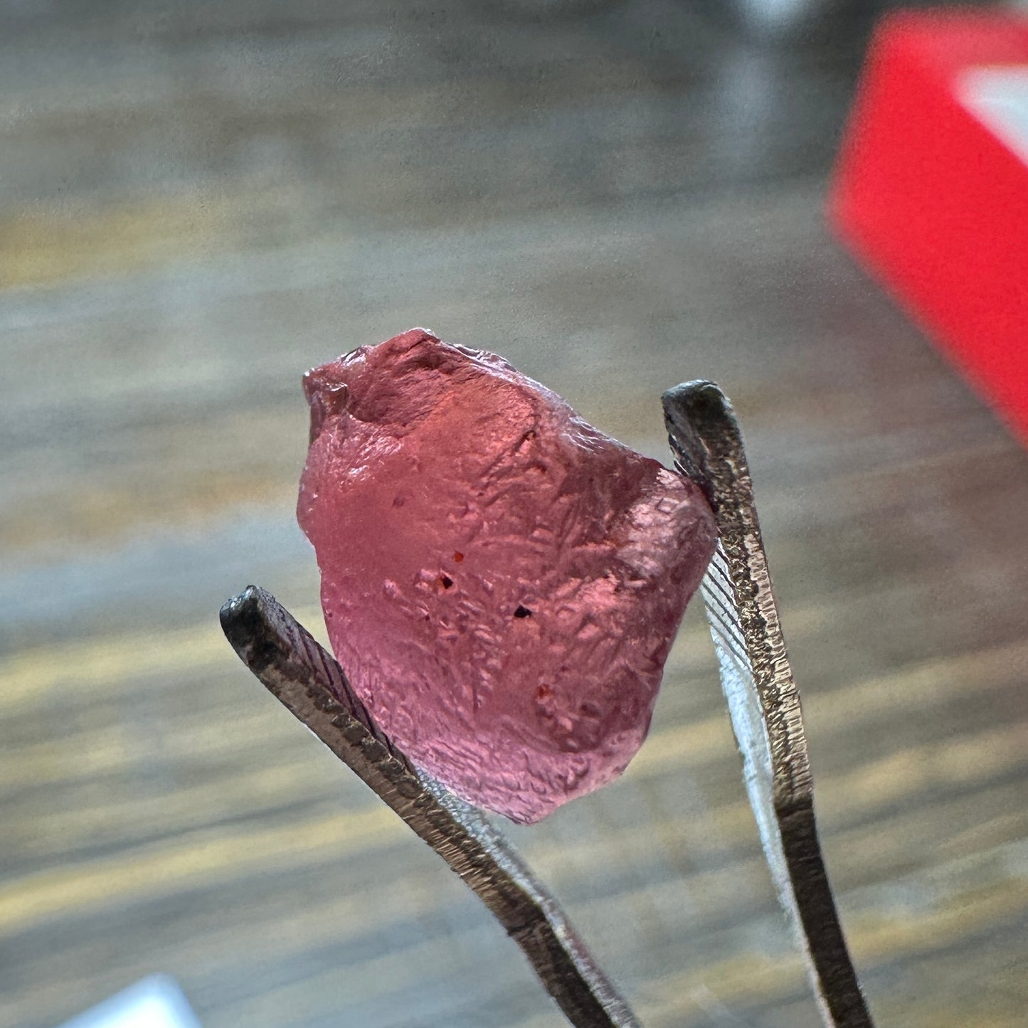 4.29ct MALAYA GARNET Facet Rough