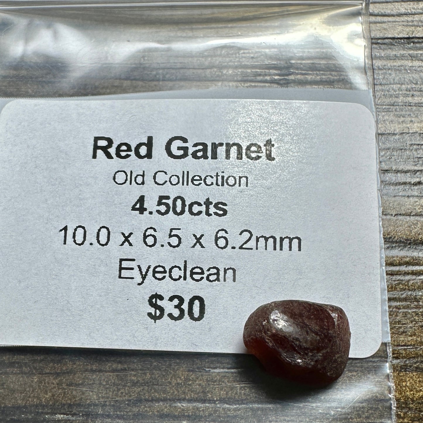 4.50ct  RED GARNET Facet Rough