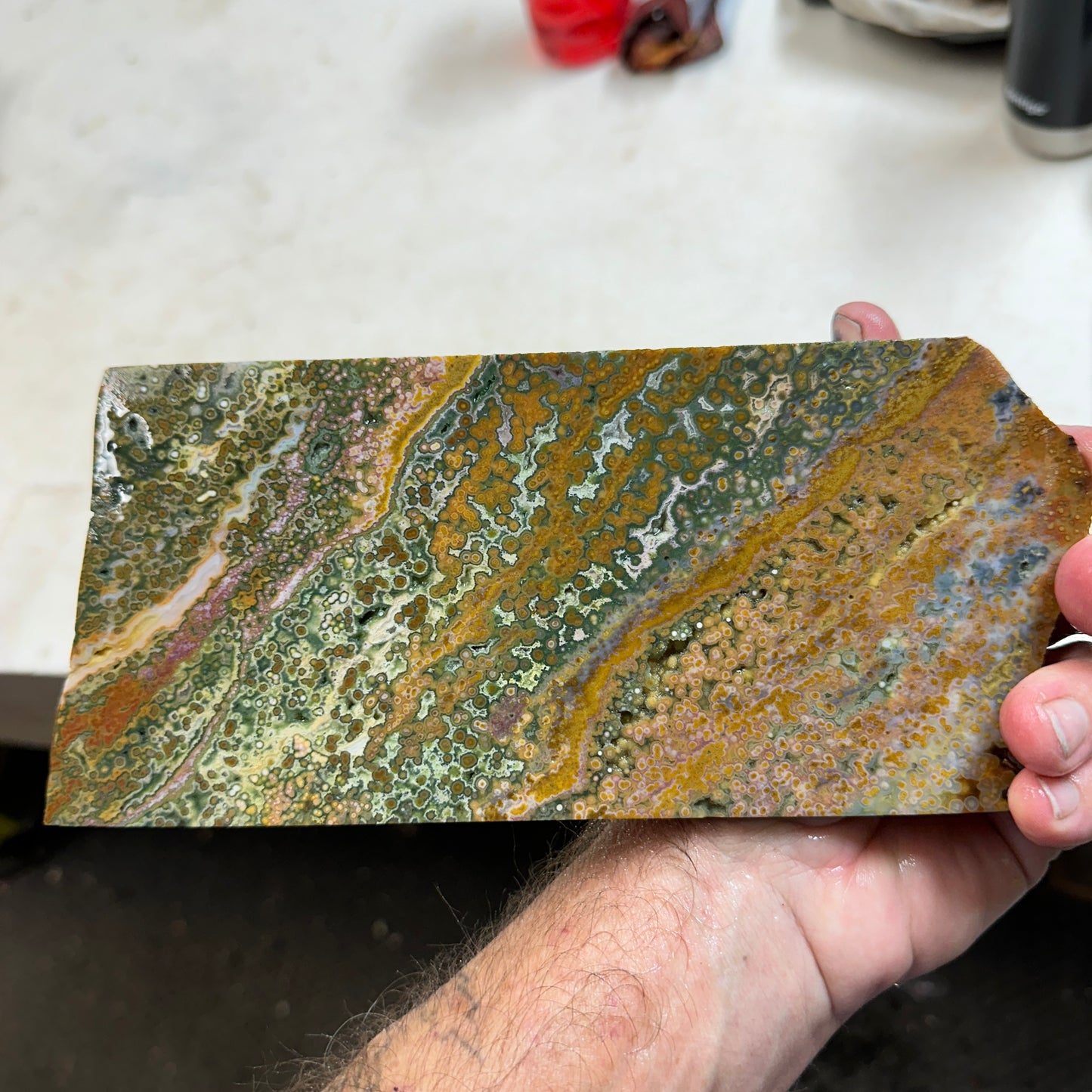 RIVER JASPER Slab - 382 grams