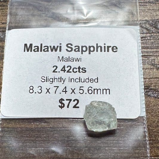 2.42ct MALAWI SAPPHIRE Facet Rough