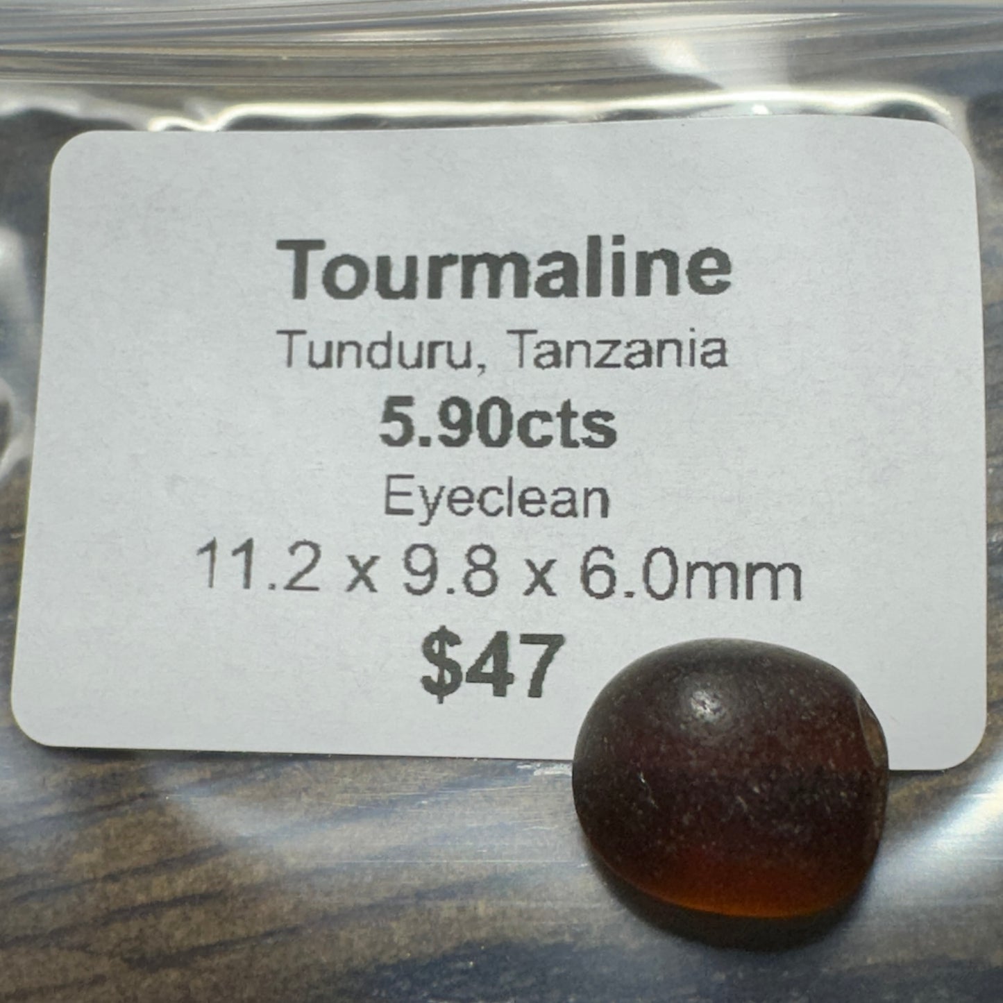 5.90ct Tunduru TOURMALINE Facet Rough