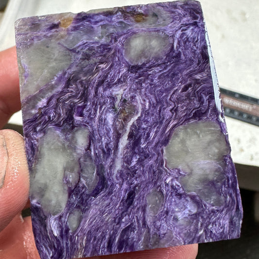 CHAROITE Blocked Rough - 0.48 Pounds