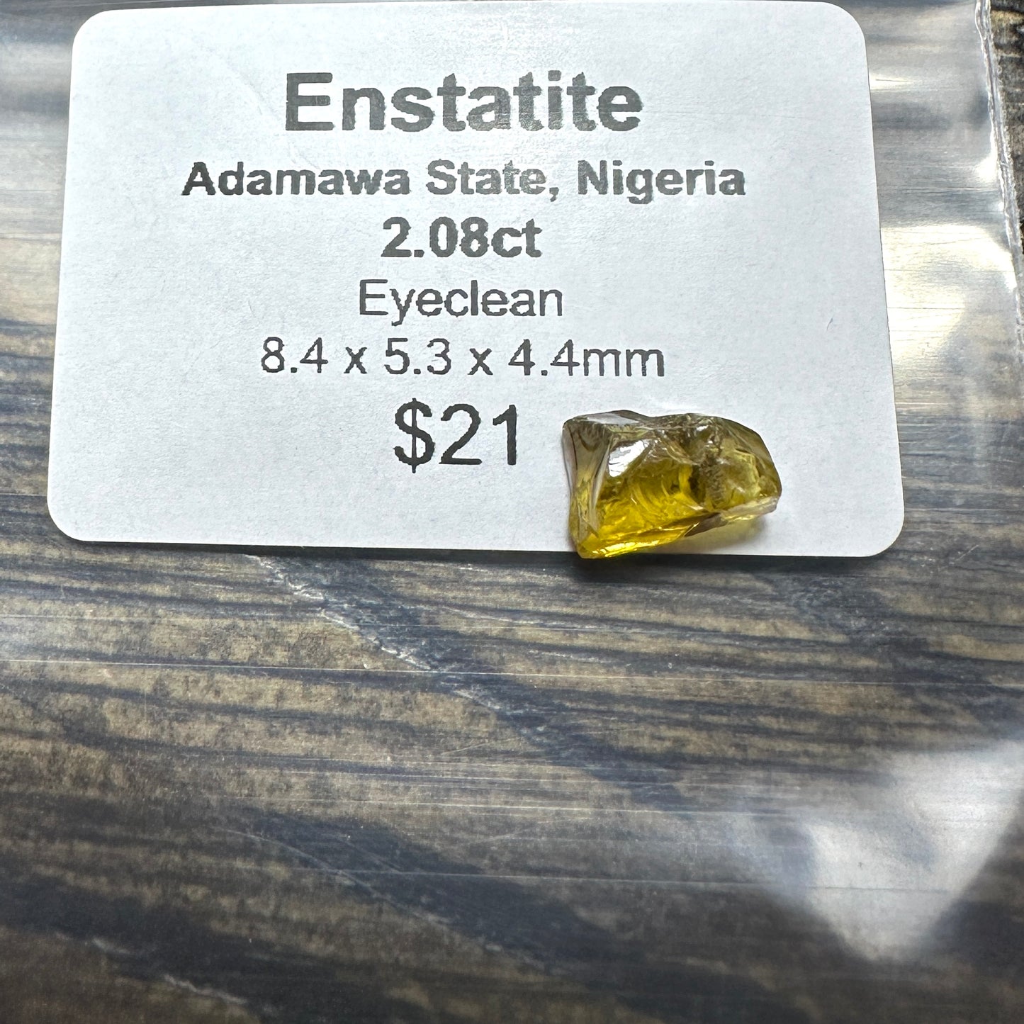 2.08ct Rare Nigerian ENSTATITE Facet Rough