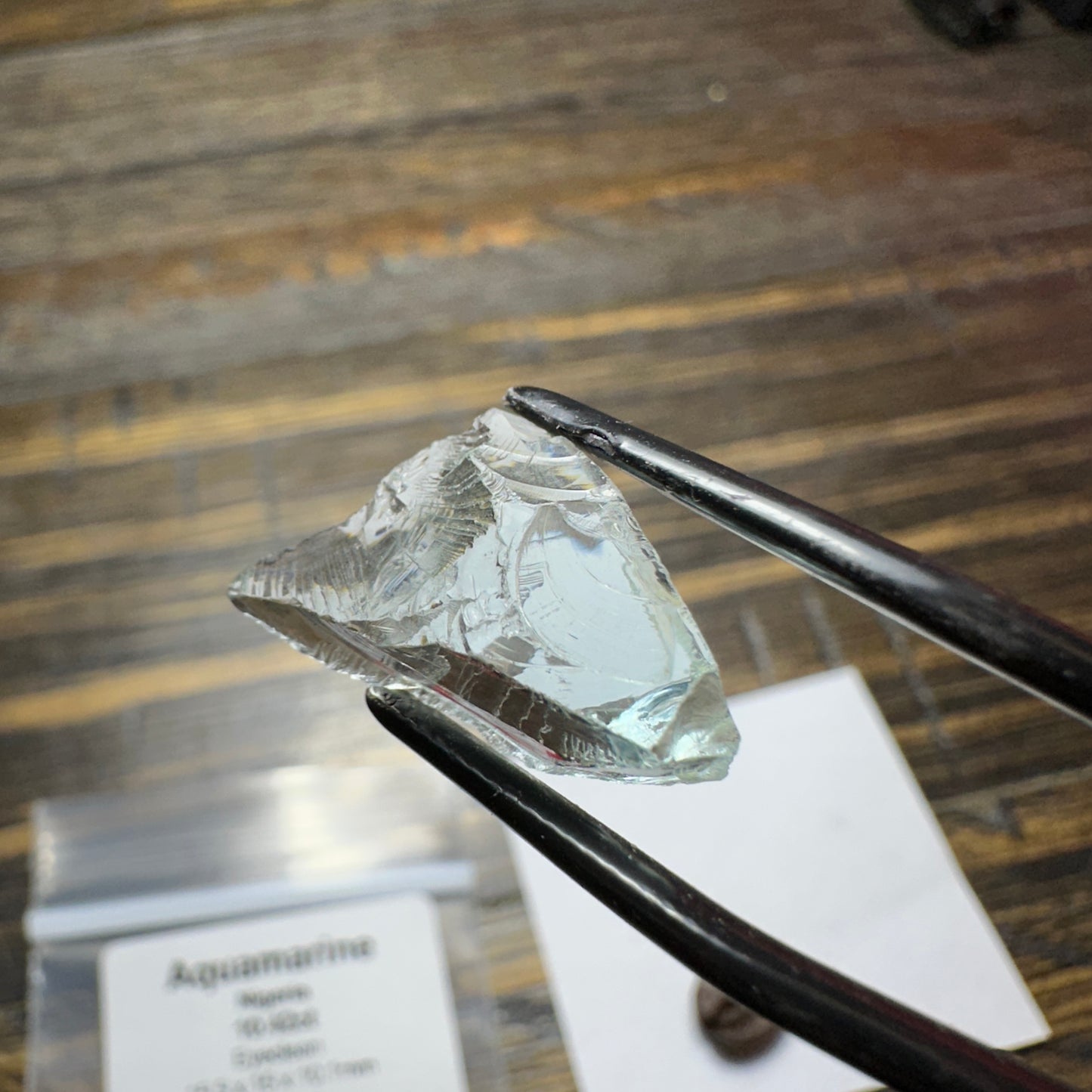 10.42ct AQUAMARINE BERYL Facet Rough