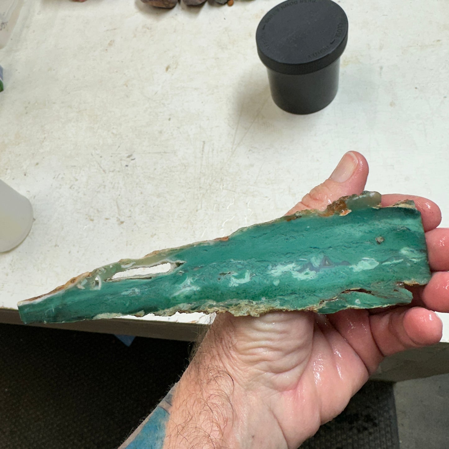 CHROME CHALCEDONY Slab - 97 grams