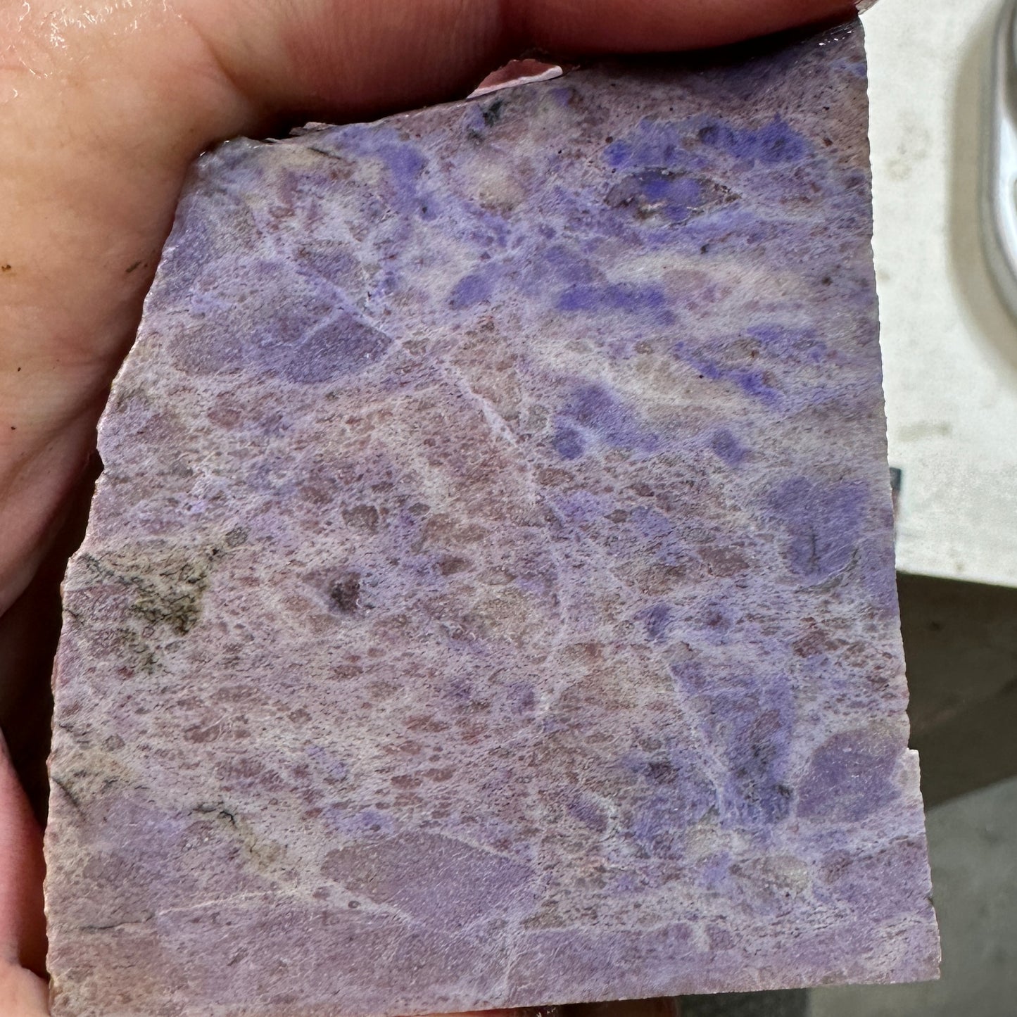 TURKISH PURPLE JADEITE Faced Rough - 1.65 Pounds