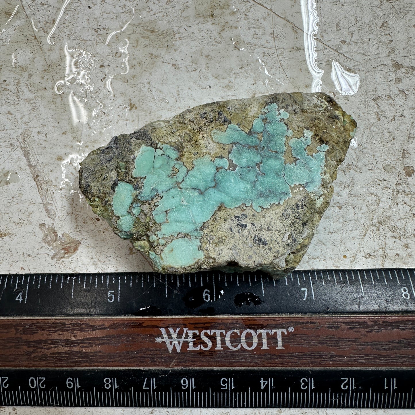 BROKEN ARROW VARISCITE Trimmed Rough Slab - 85 grams