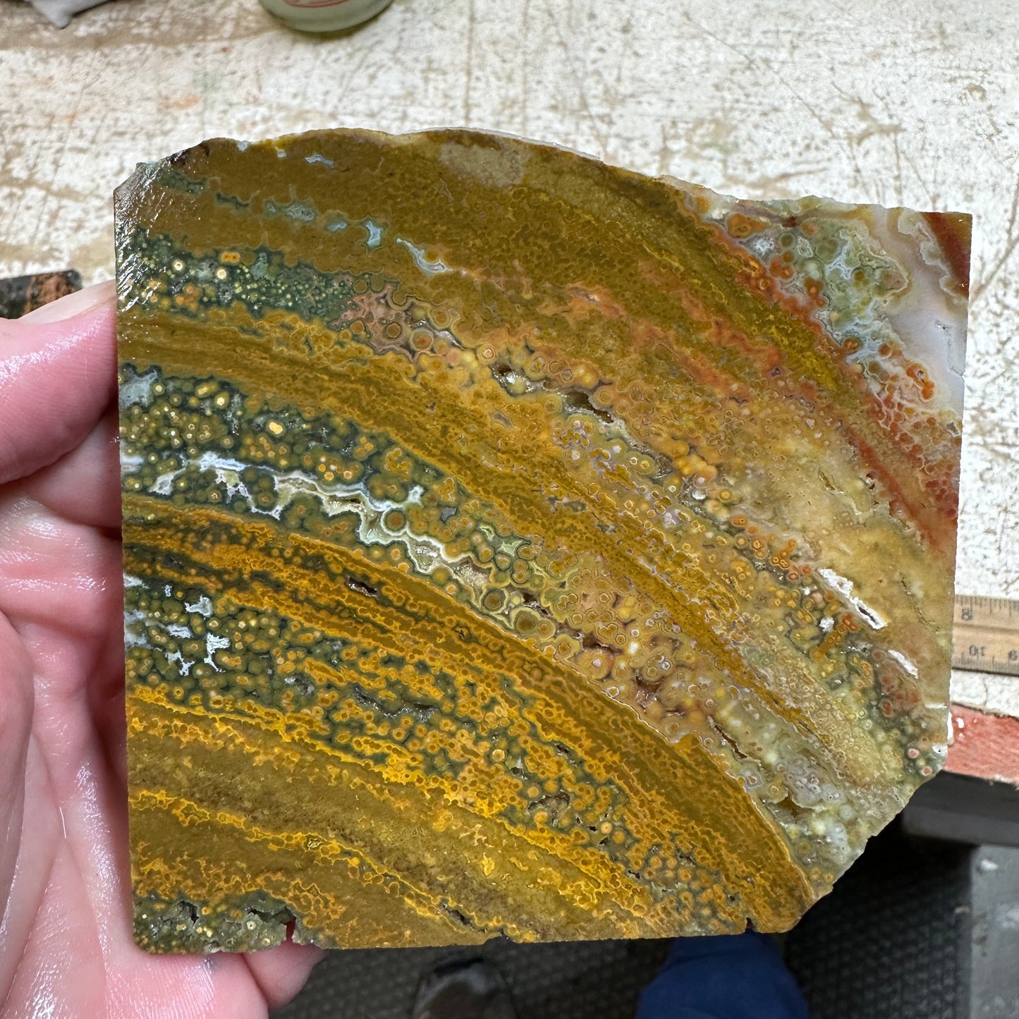 RIVER JASPER Slab - 186 grams