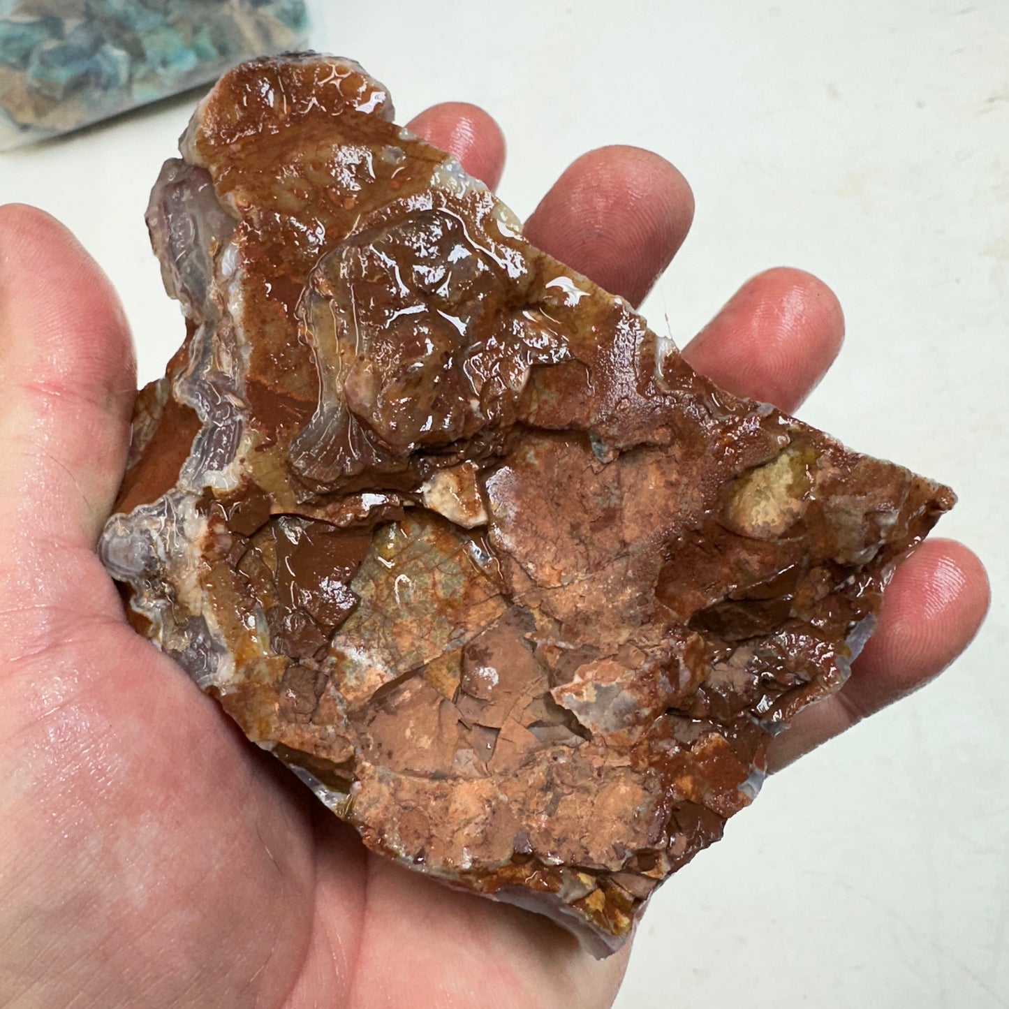 MOROCCAN AHOULI AGATE Rough - 1.09 Pounds