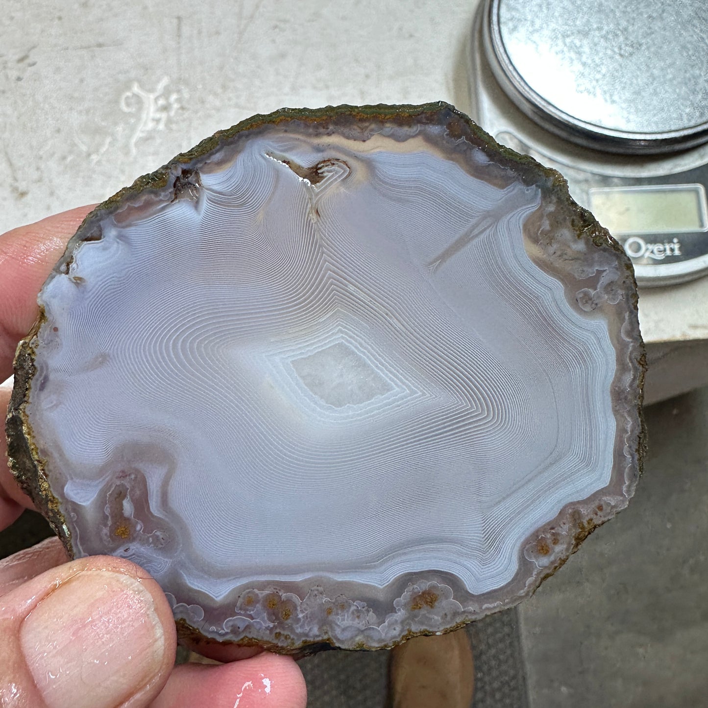 MOROCCAN SHADOW AGATE Slab - 96 grams