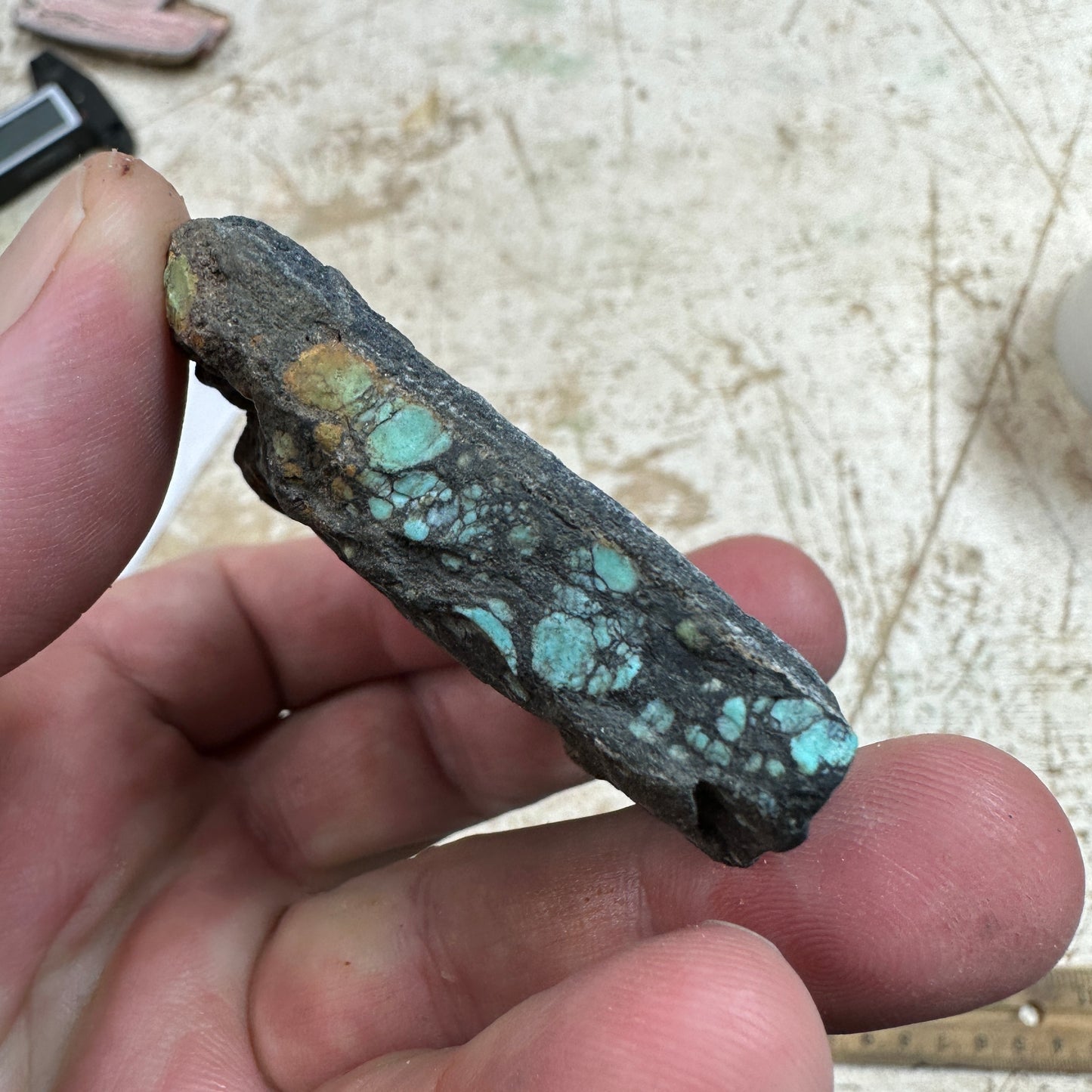 99 gram Hubei Turquoise rough