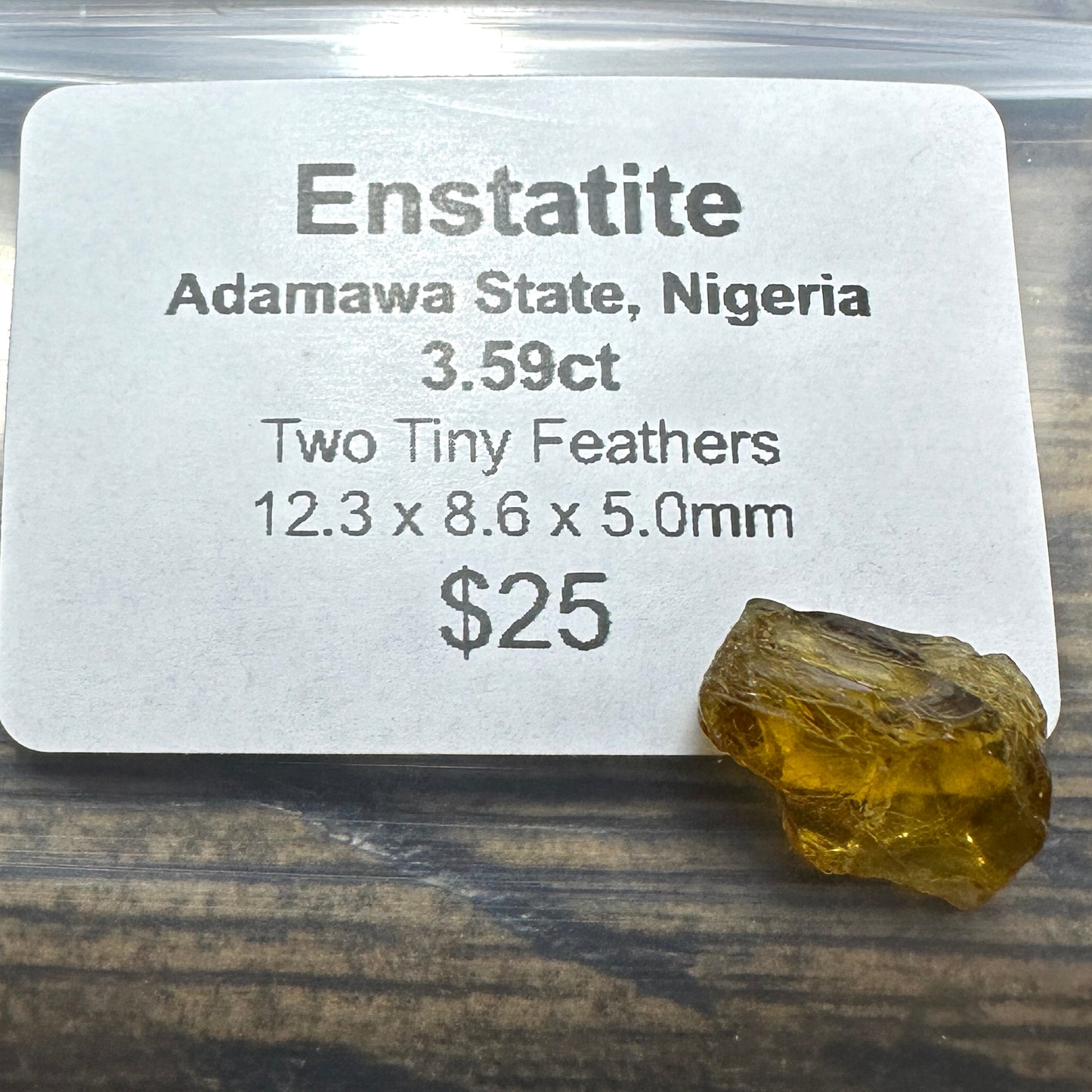 3.59ct Rare Nigerian ENSTATITE Facet Rough