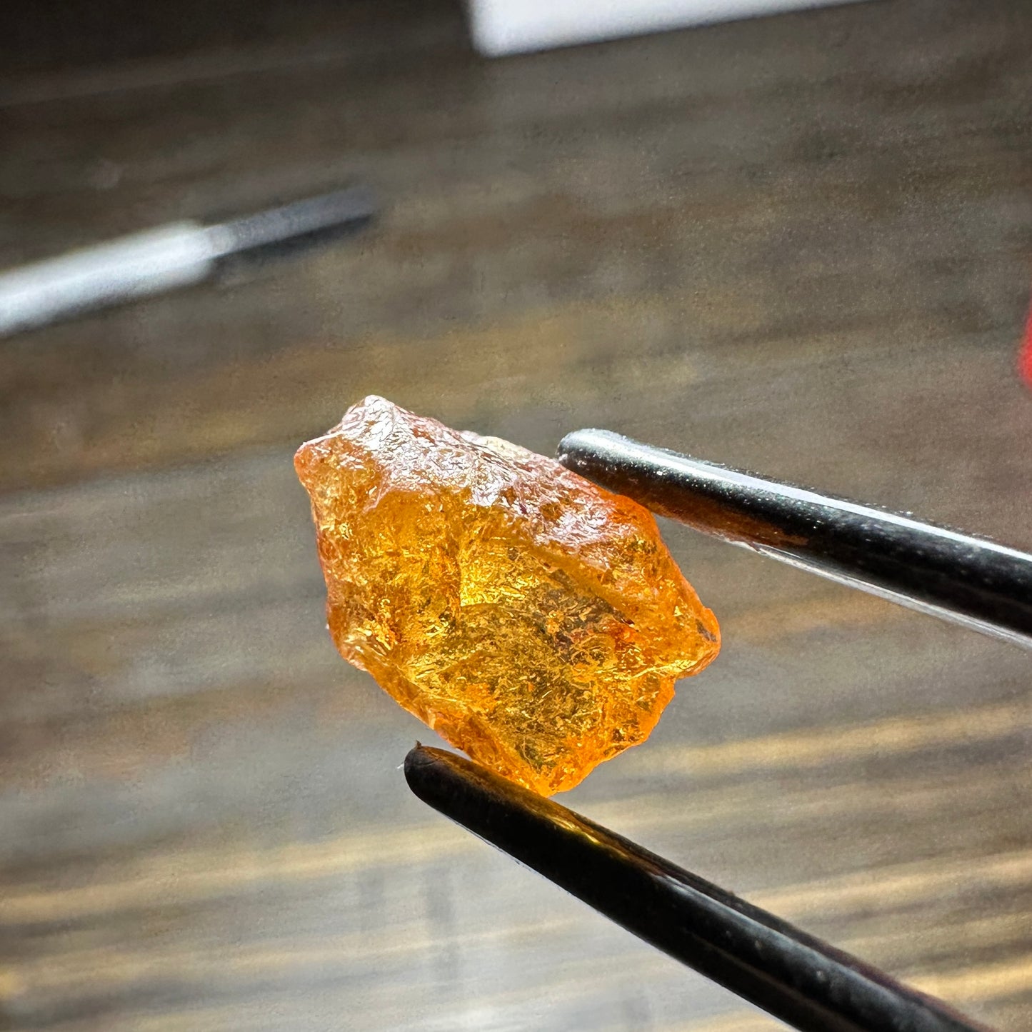 SPESSARTINE GARNET 4pcs., 4.70g Facet Rough Parcel