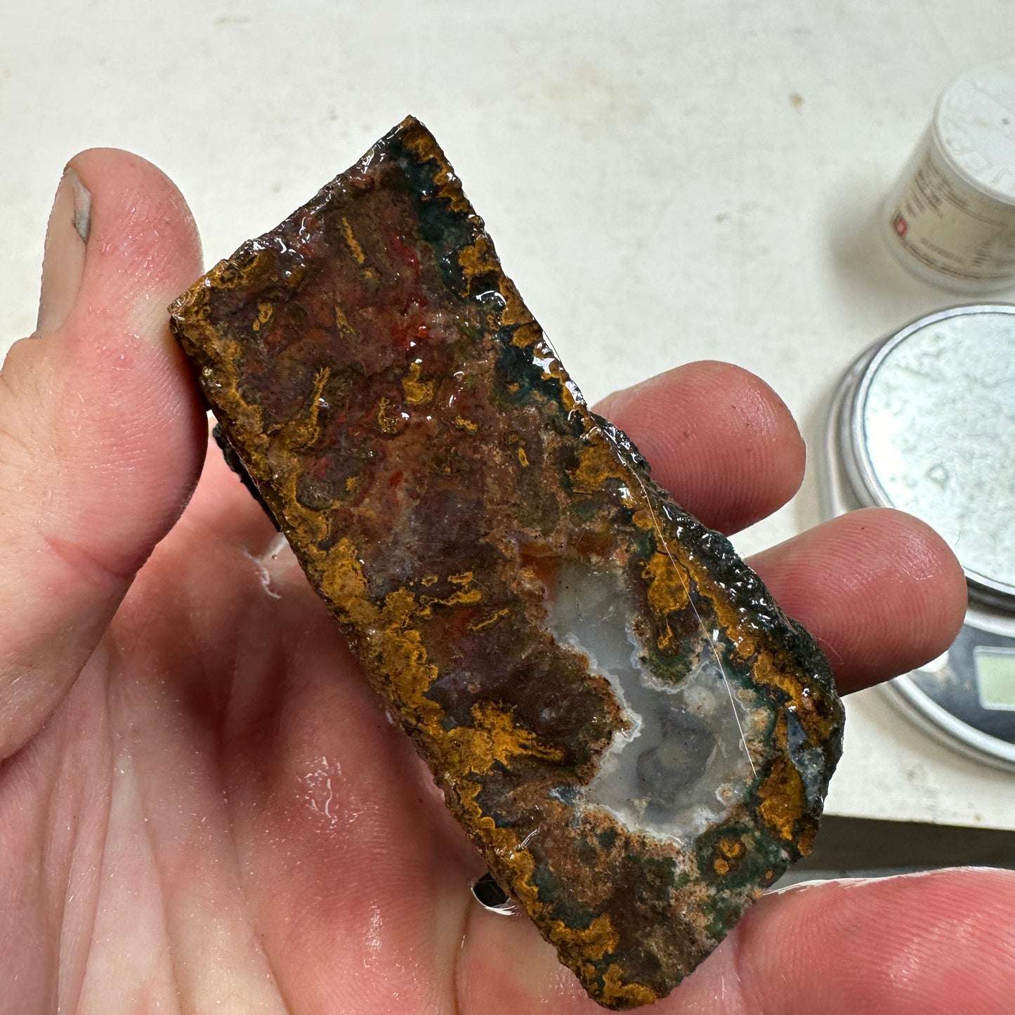 MOROCCAN SEAM AGATE Rough - 9.3ozs